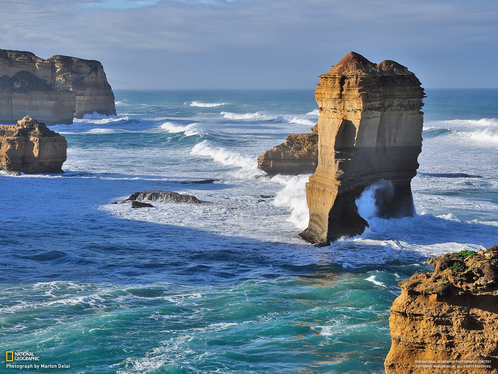Coast Sea Rock Australia Twelve Apostles Landscape 1600x1200