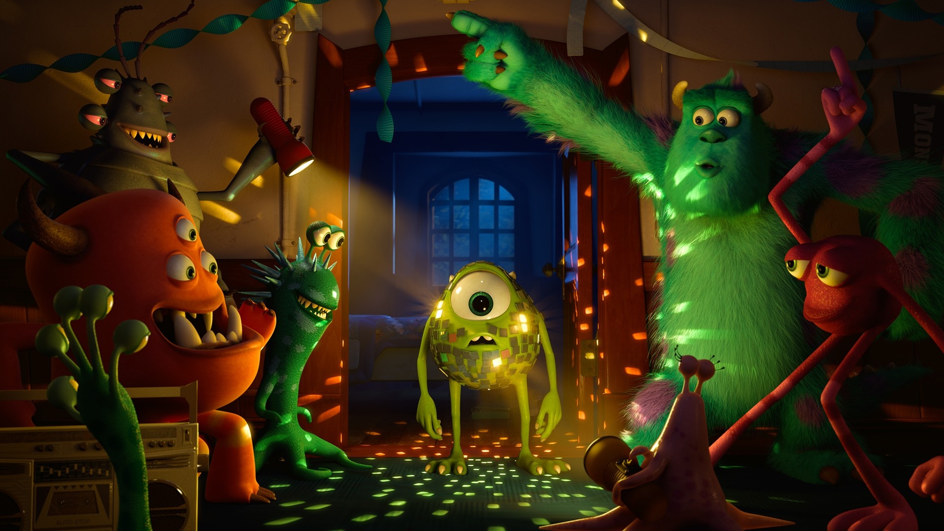 Disney Monsters Inc Pixar Animation Studios Movies Animated Movies 1920x1080