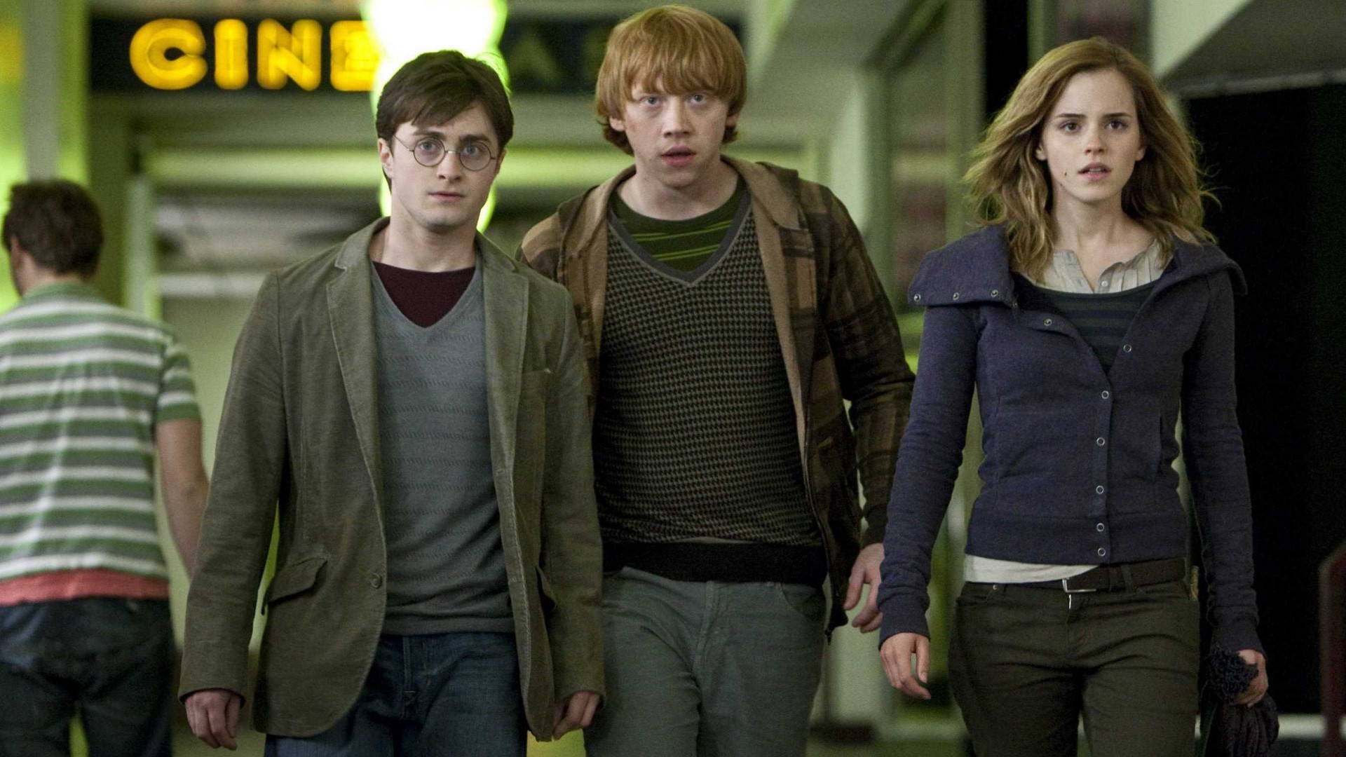 Harry Potter Daniel Radcliffe Emma Watson Hermione Granger Ron Weasley Rupert Grint 1920x1080