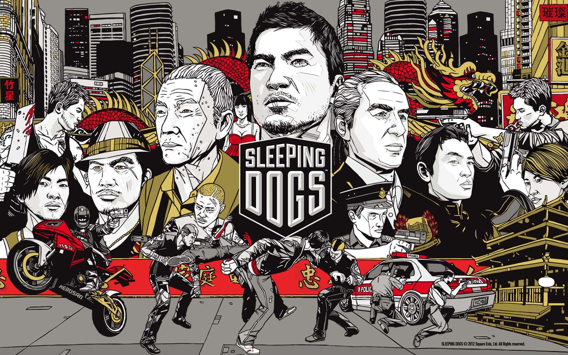 Sleeping Dogs Video Games Video Game Art 1920x1200