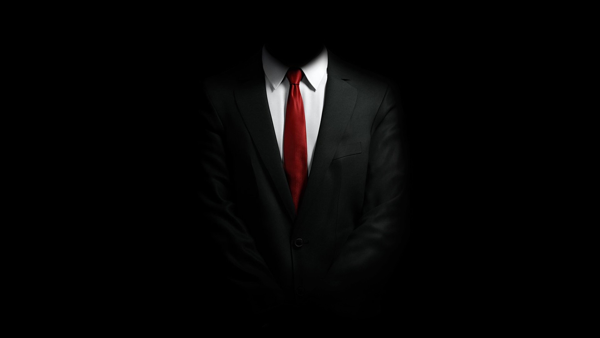 Suits Black Background Hitman Video Games Red Tie Hitman Absolution Dark Minimalism 47 1920x1080
