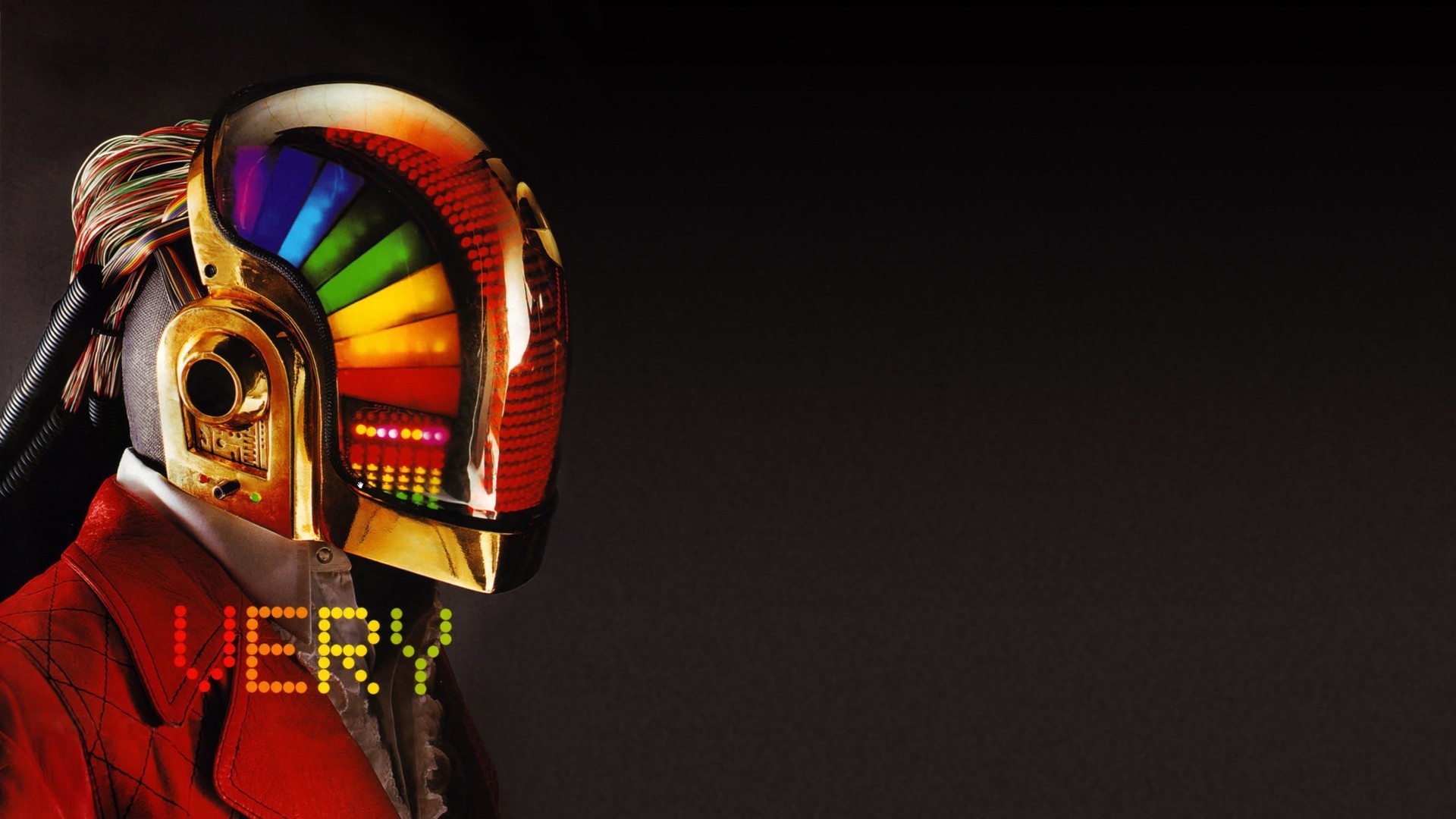 Music Disco Daft Punk Band Text 3D 1920x1080