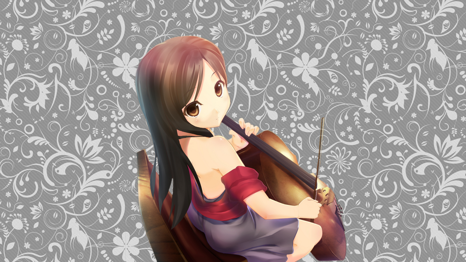 Music Orchestra Anime Girls Anime 1920x1080