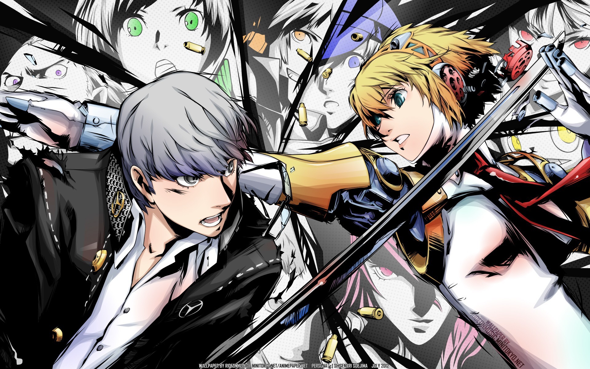 Persona Series Persona 4 Video Games Aigis Anime Boys Anime Girls Persona 4 Arena Persona 3 1920x1200