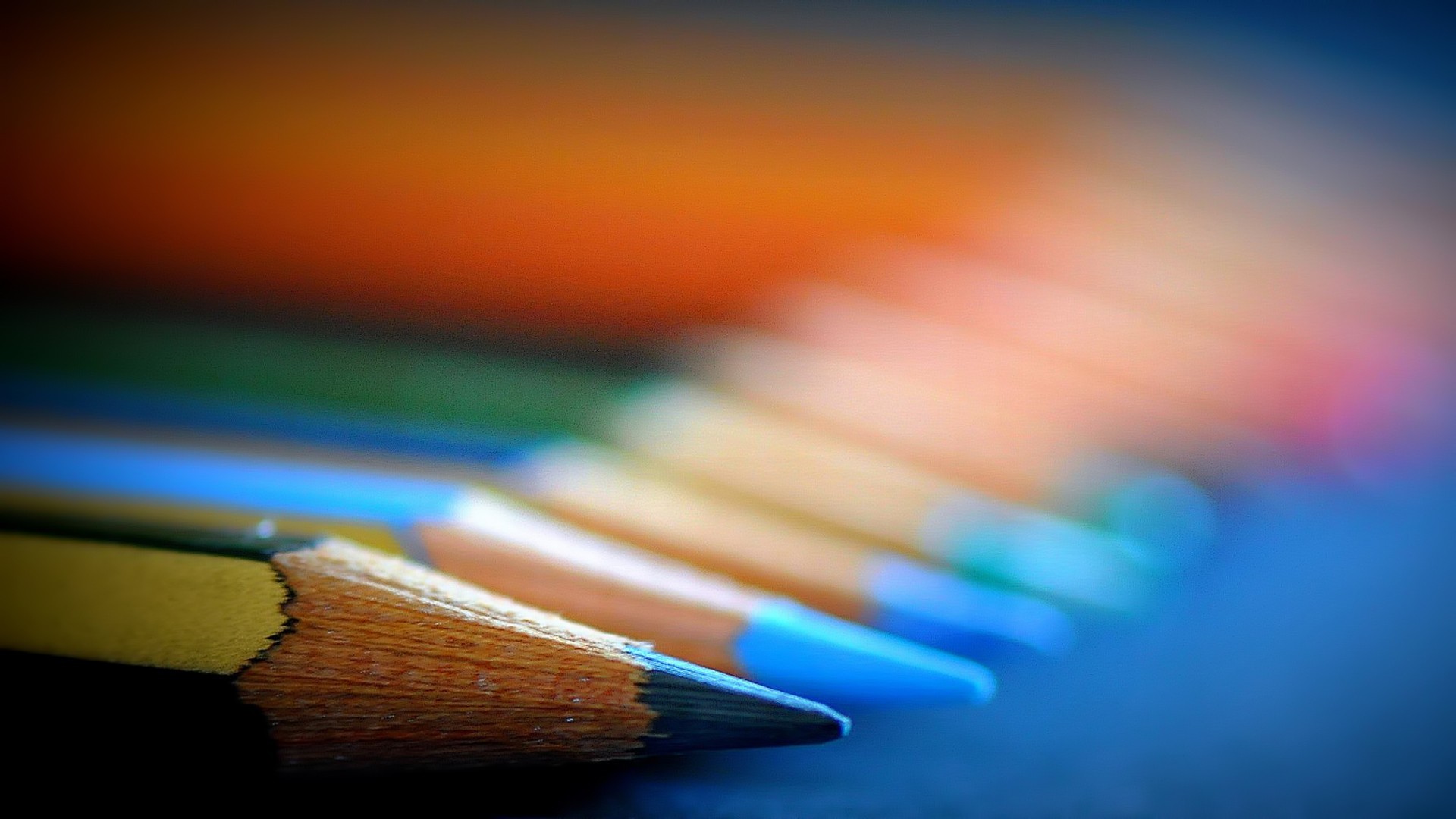 Crayons Pencils Colorful 1920x1080
