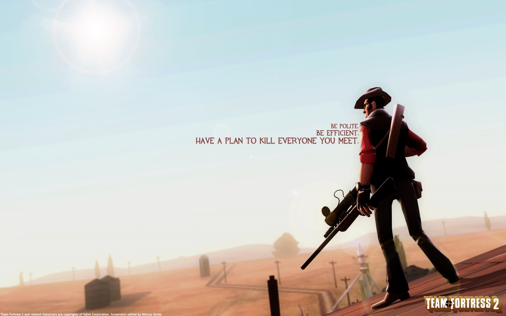 Quote Sniper TF2 1680x1050