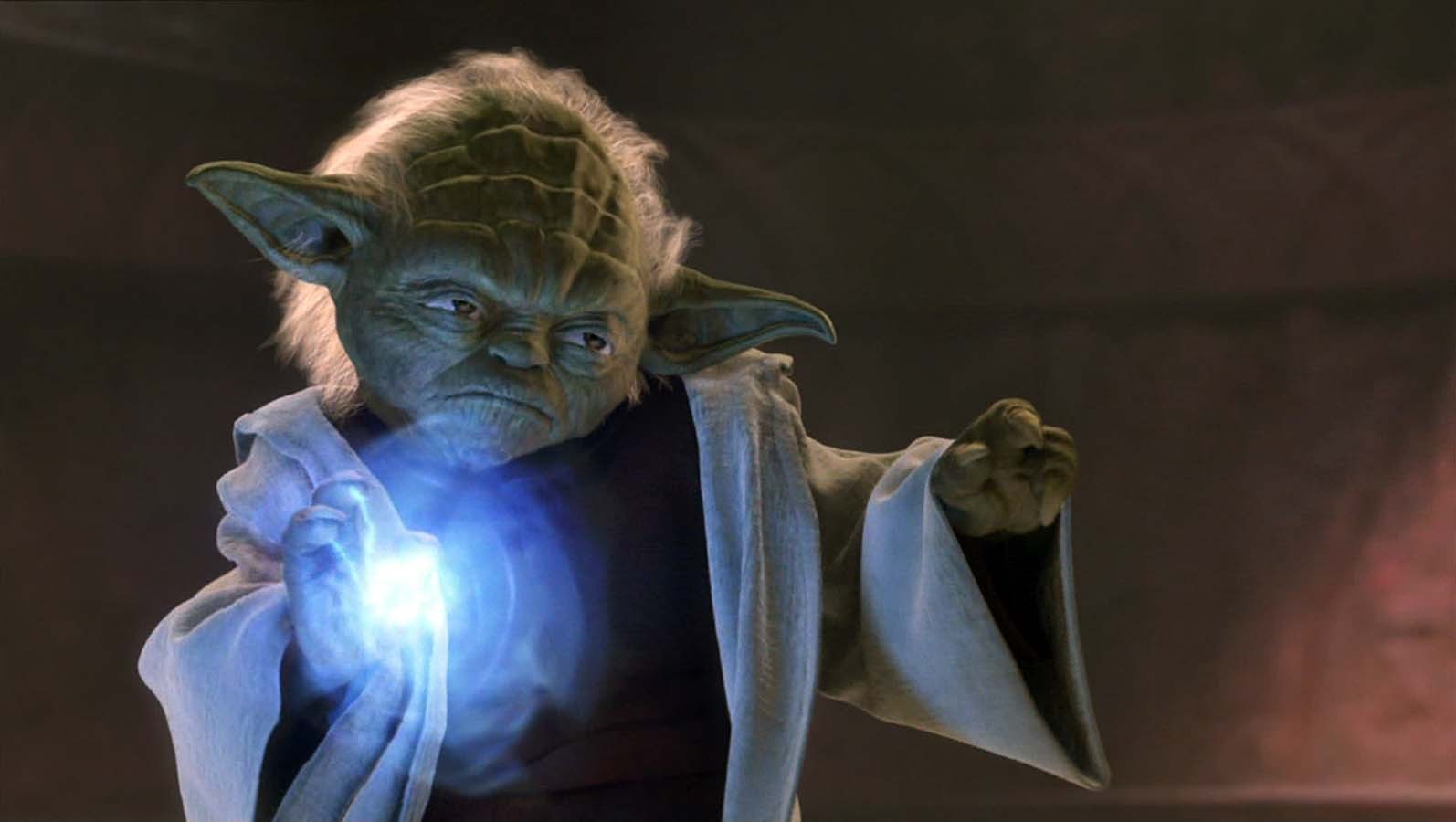 Yoda Star Wars Jedi Star Wars Episode Ii The Attack Of The Clones Force Lightning 1594x900