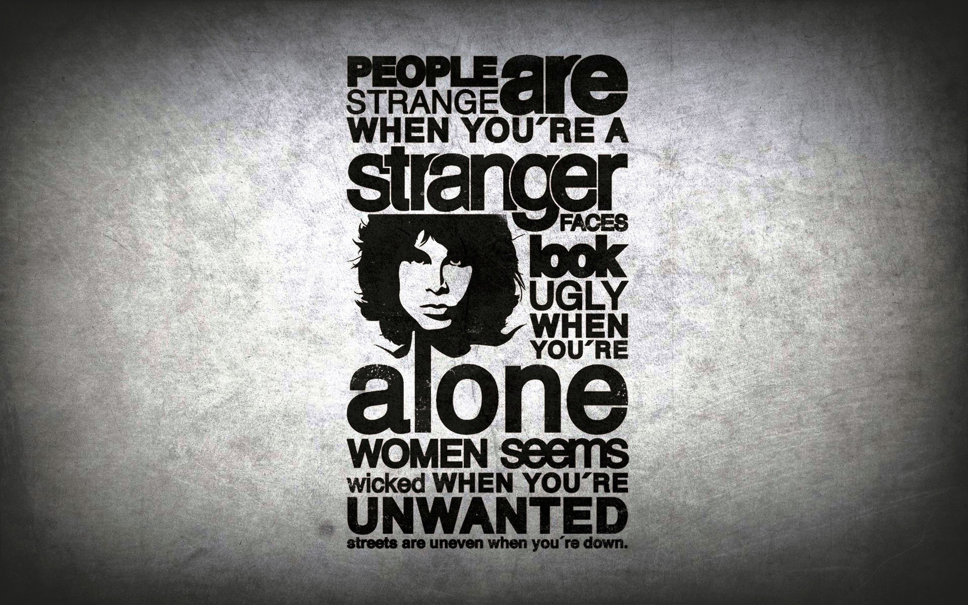 Jim Morrison Quote Lyrics Typography Simple Background The Doors Music 1920x1200
