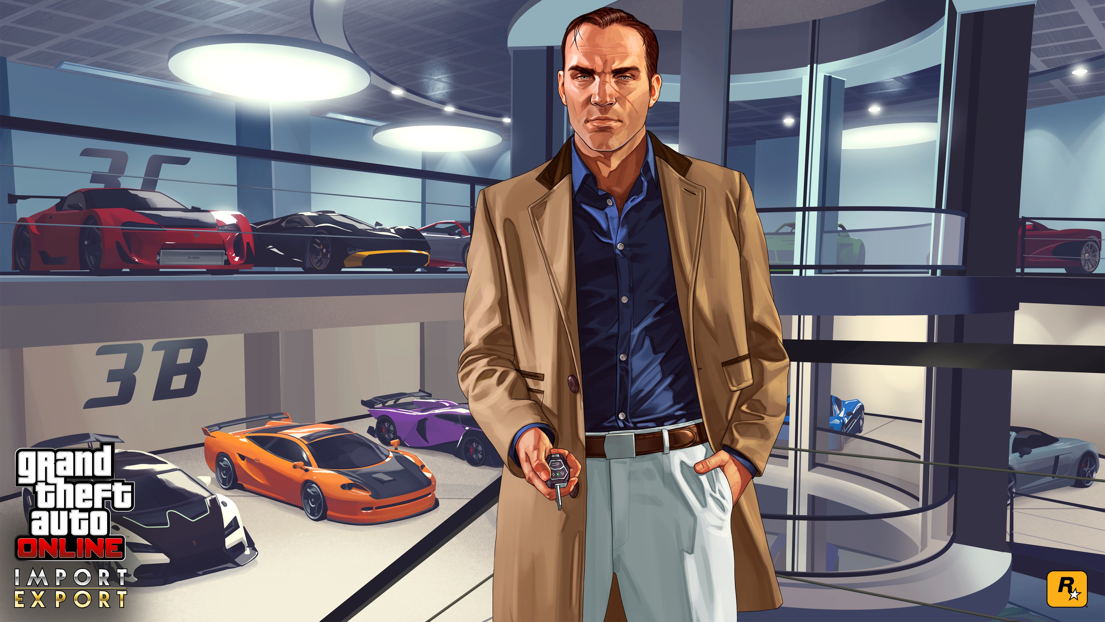Rockstar Games Grand Theft Auto V Grand Theft Auto Online DLC Car Vehicle Garages 3840x2160