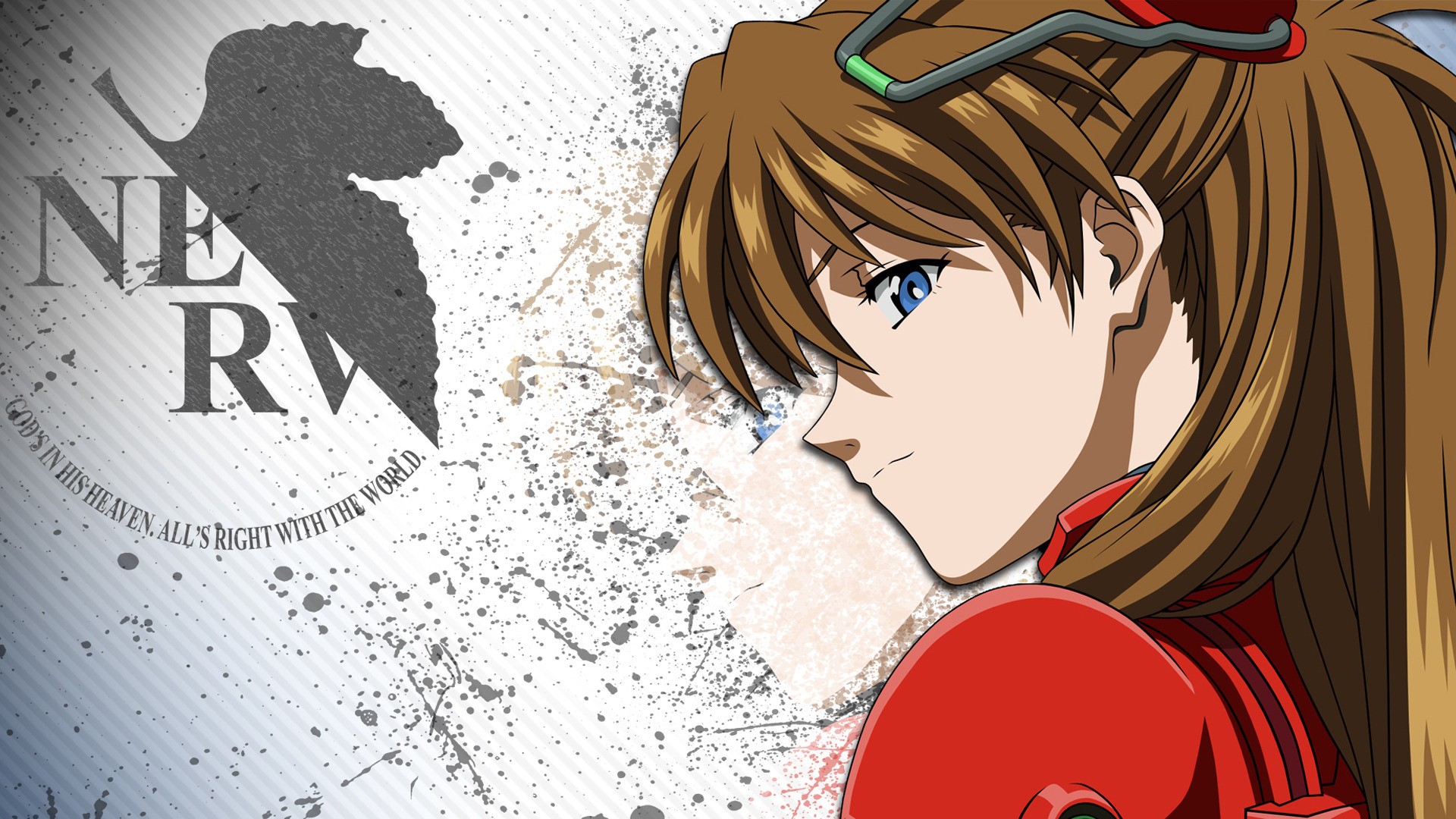 Neon Genesis Evangelion Asuka Langley Soryu Anime Nerv 1920x1080