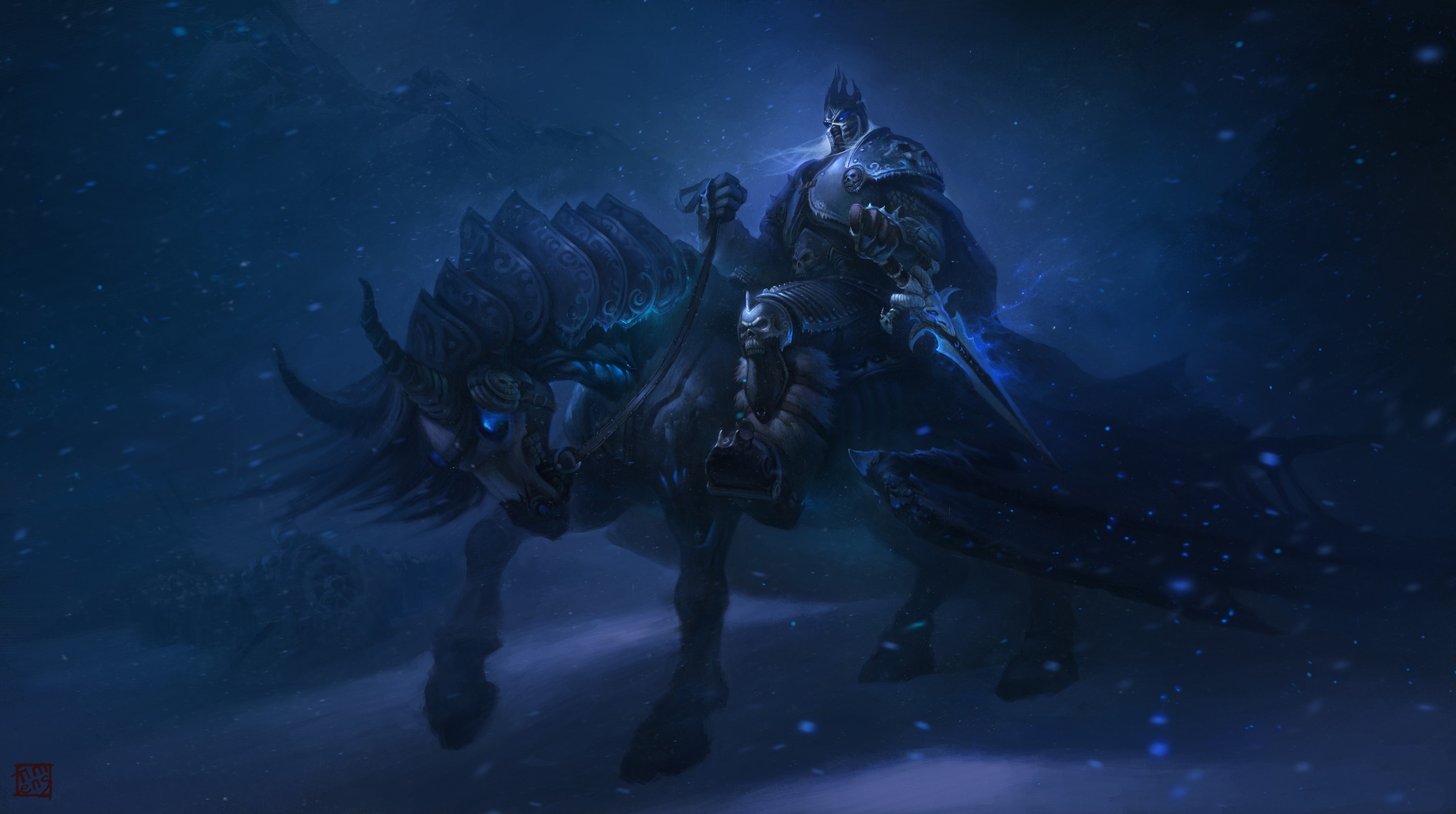 Arthas Horse World Of Warcraft 3000x1677