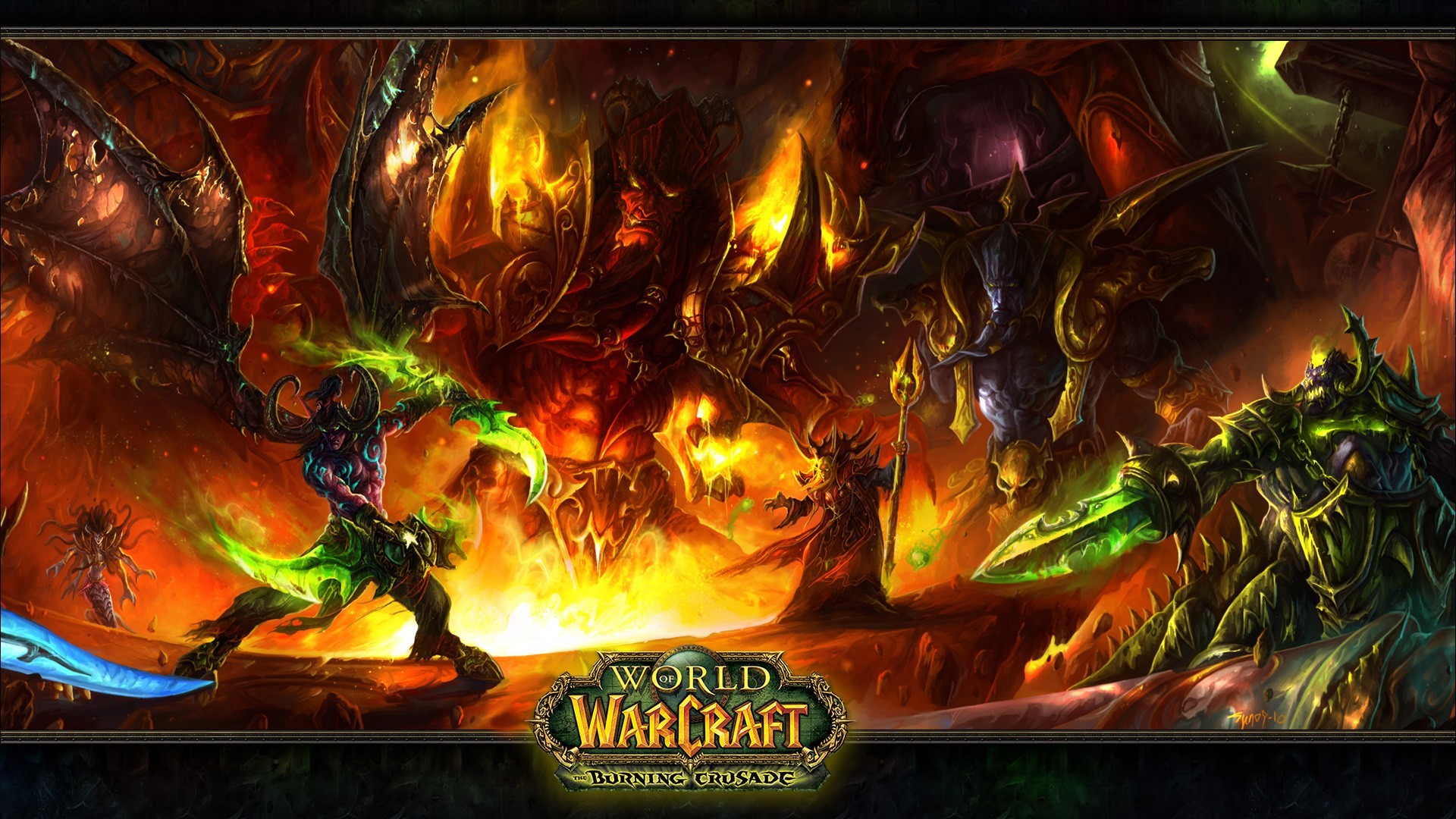 World Of Warcraft Illidan Stormrage Kaelthas World Of Warcraft The Burning Crusade 1920x1080