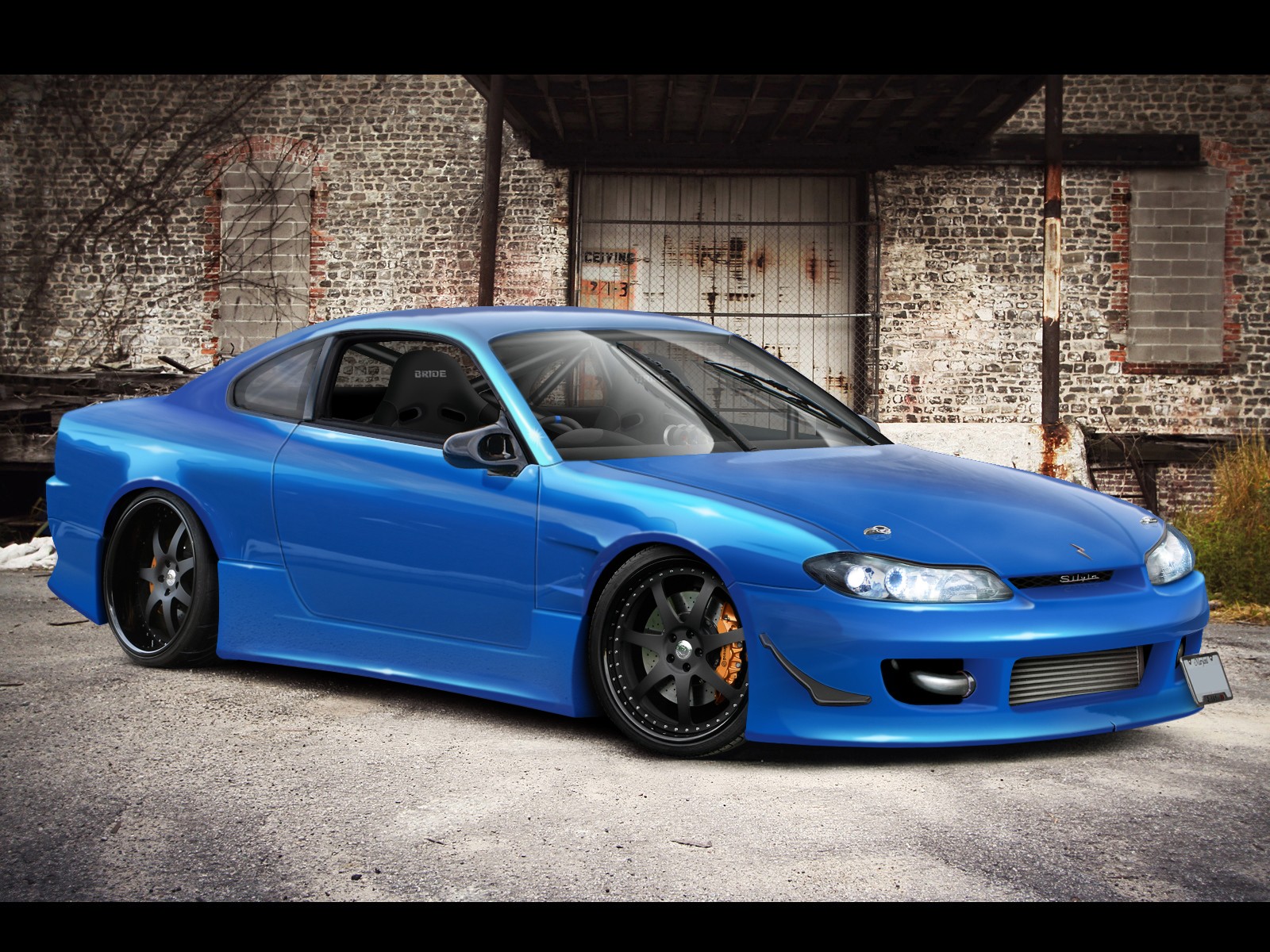 Nissan Car Silvia S15 Blue Cars 1600x1200