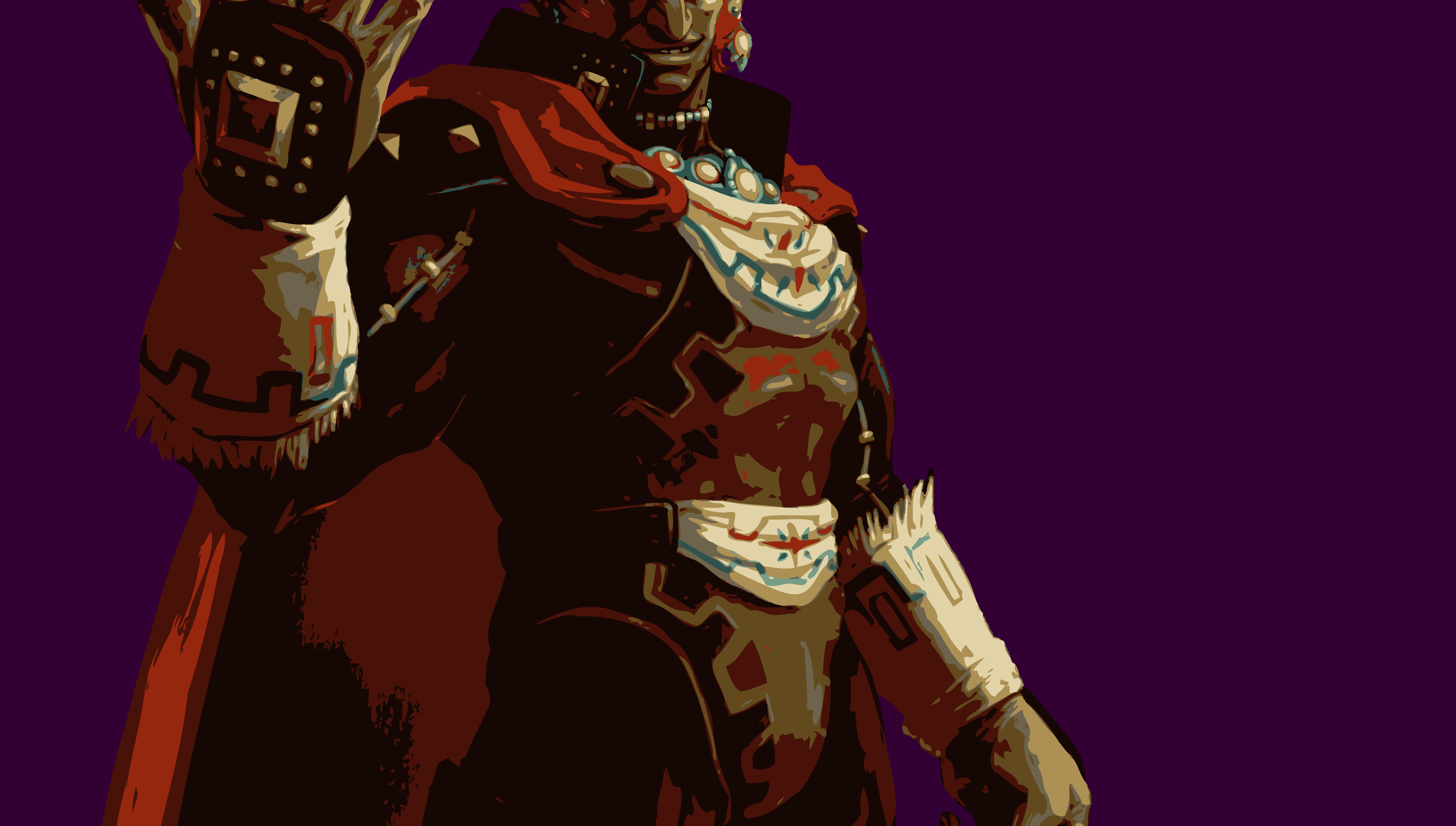 Video Games Ganondorf Video Game Villains Simple Background Purple Background 8125x4608