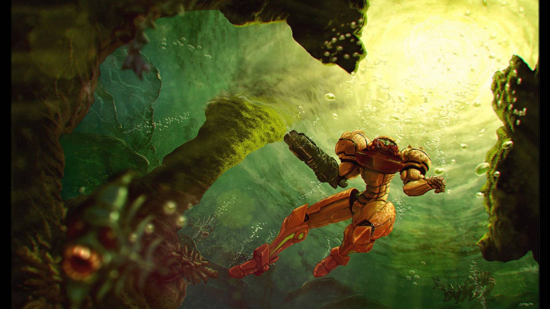 Metroid Prime Video Games Super Metroid Samus Aran Armored 1920x1080