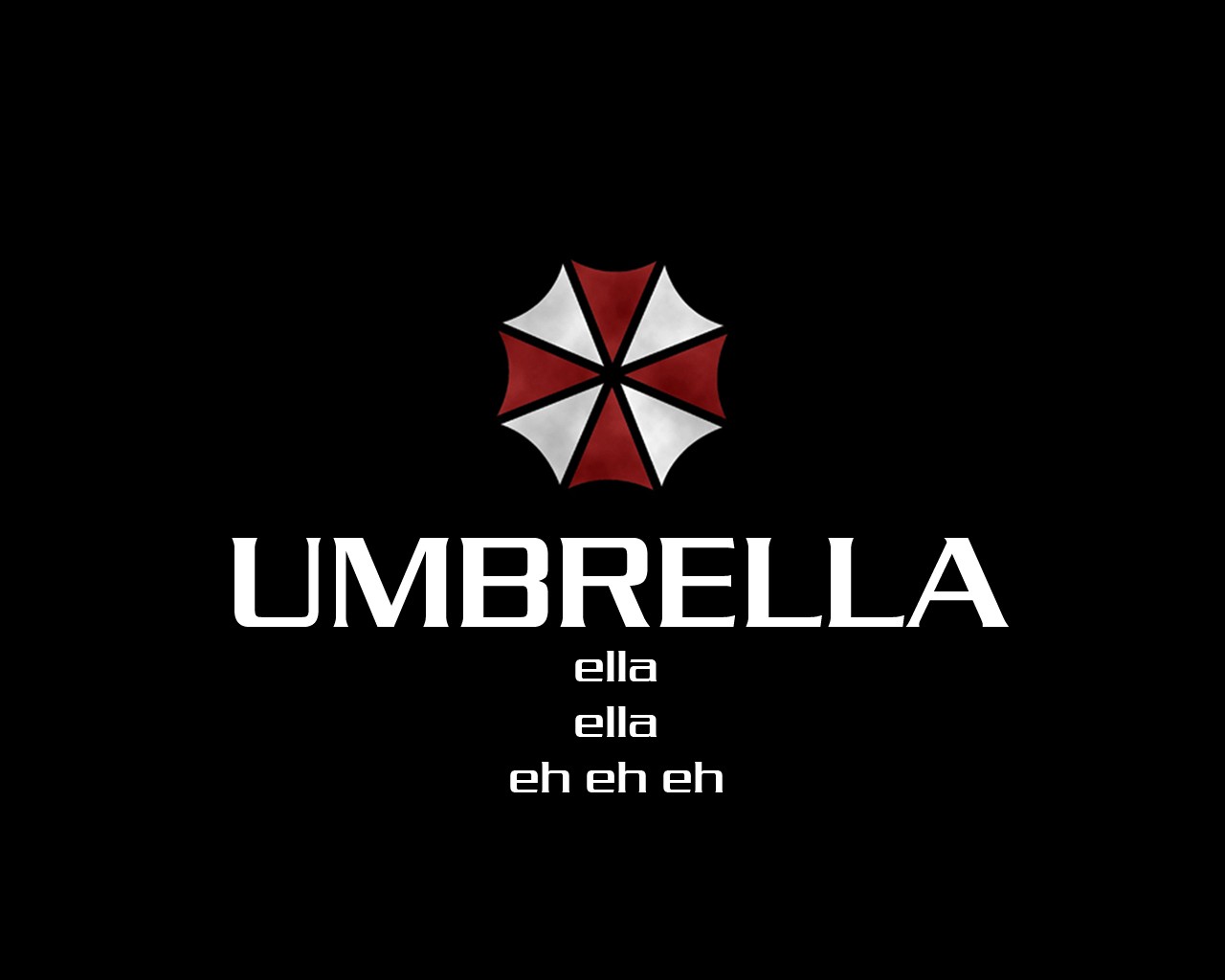 Simple Background Black Umbrella Corporation 1280x1024