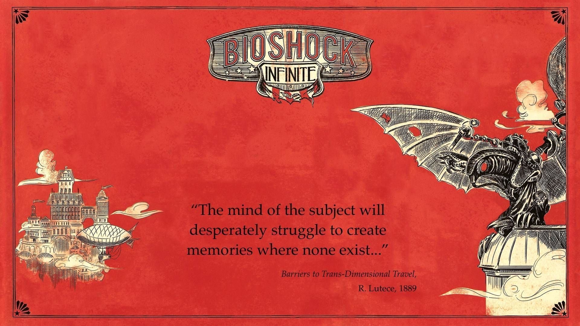 BioShock BioShock Infinite Colombia Rapture Songbird BioShock Video Games Quote Elizabeth BioShock 1920x1080