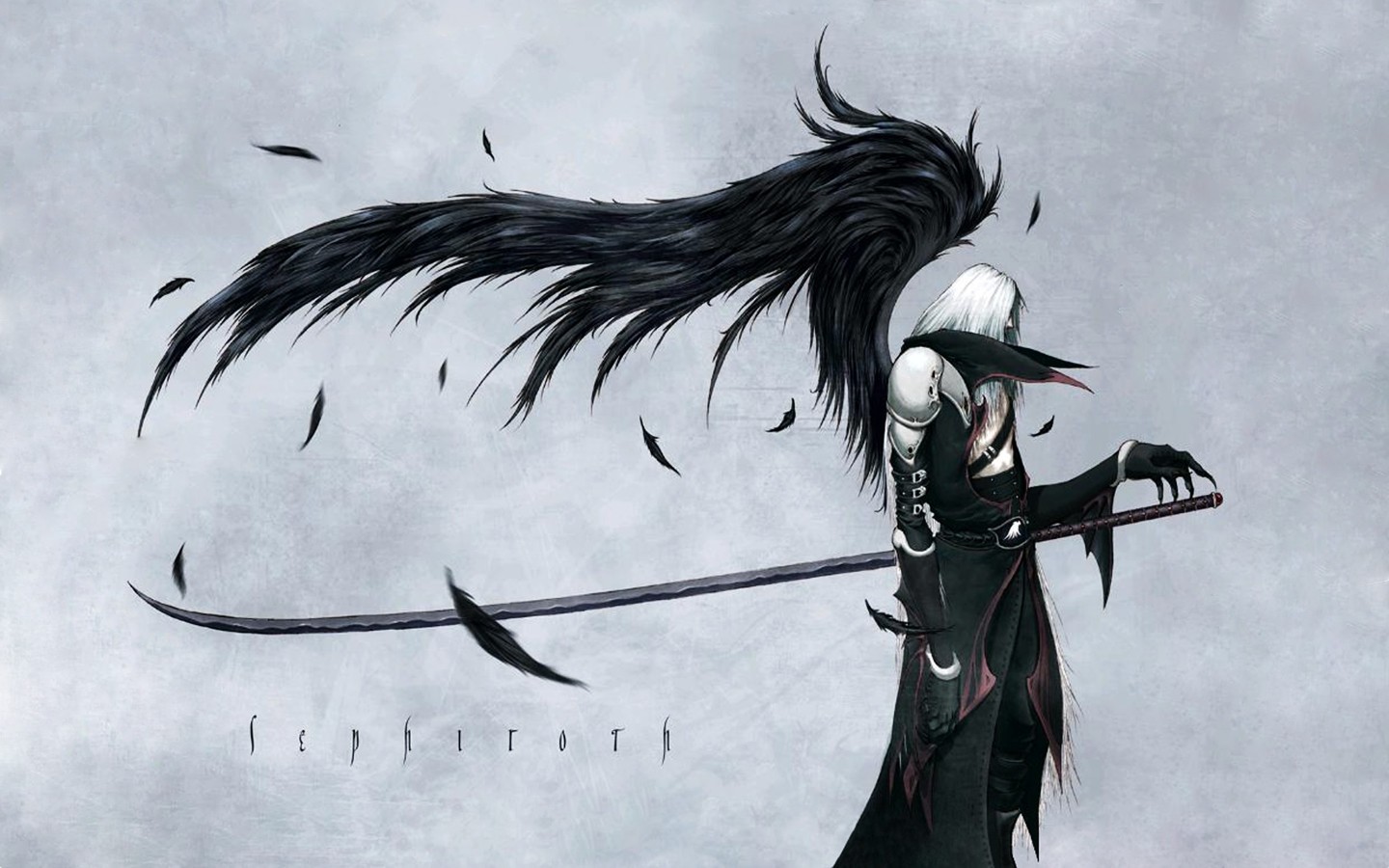 Sephiroth Final Fantasy Wings Video Games Video Game Art 1440x900