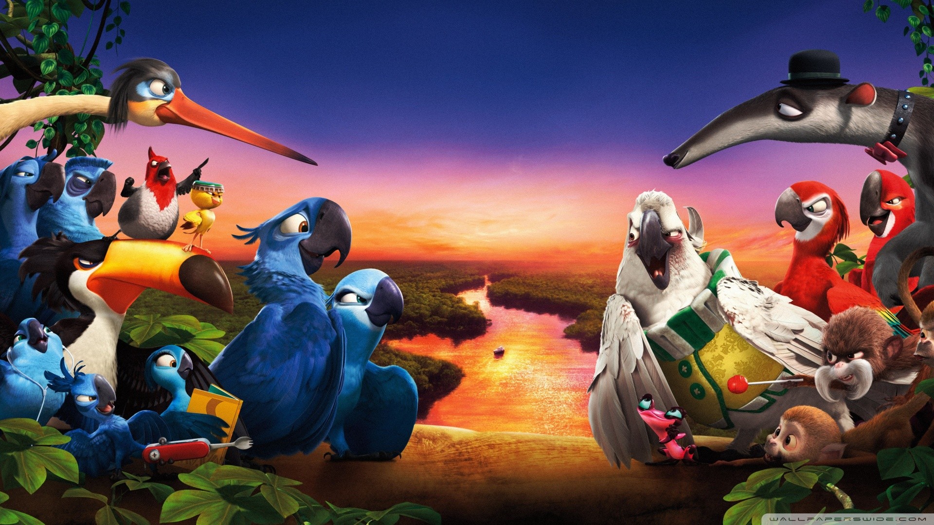 Rio 2 Rio Movie Movies Birds Animated Movies Wallpaper -  Resolution:1920x1080 - ID:42339 