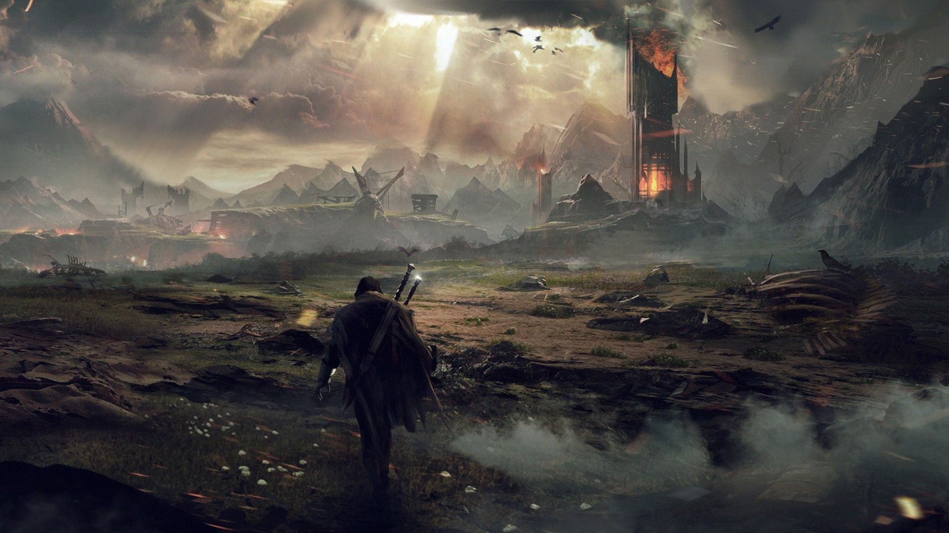 Video Games The Lord Of The Rings Mordor Middle Earth Shadow Of Mordor Middle Earth Looking Into The 1920x1080