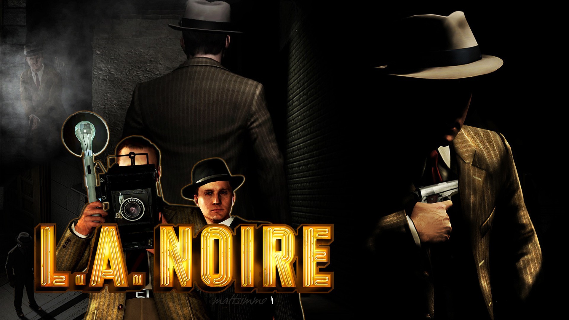 L A Noire Video Games Video Game Art Rockstar Games 1920x1080