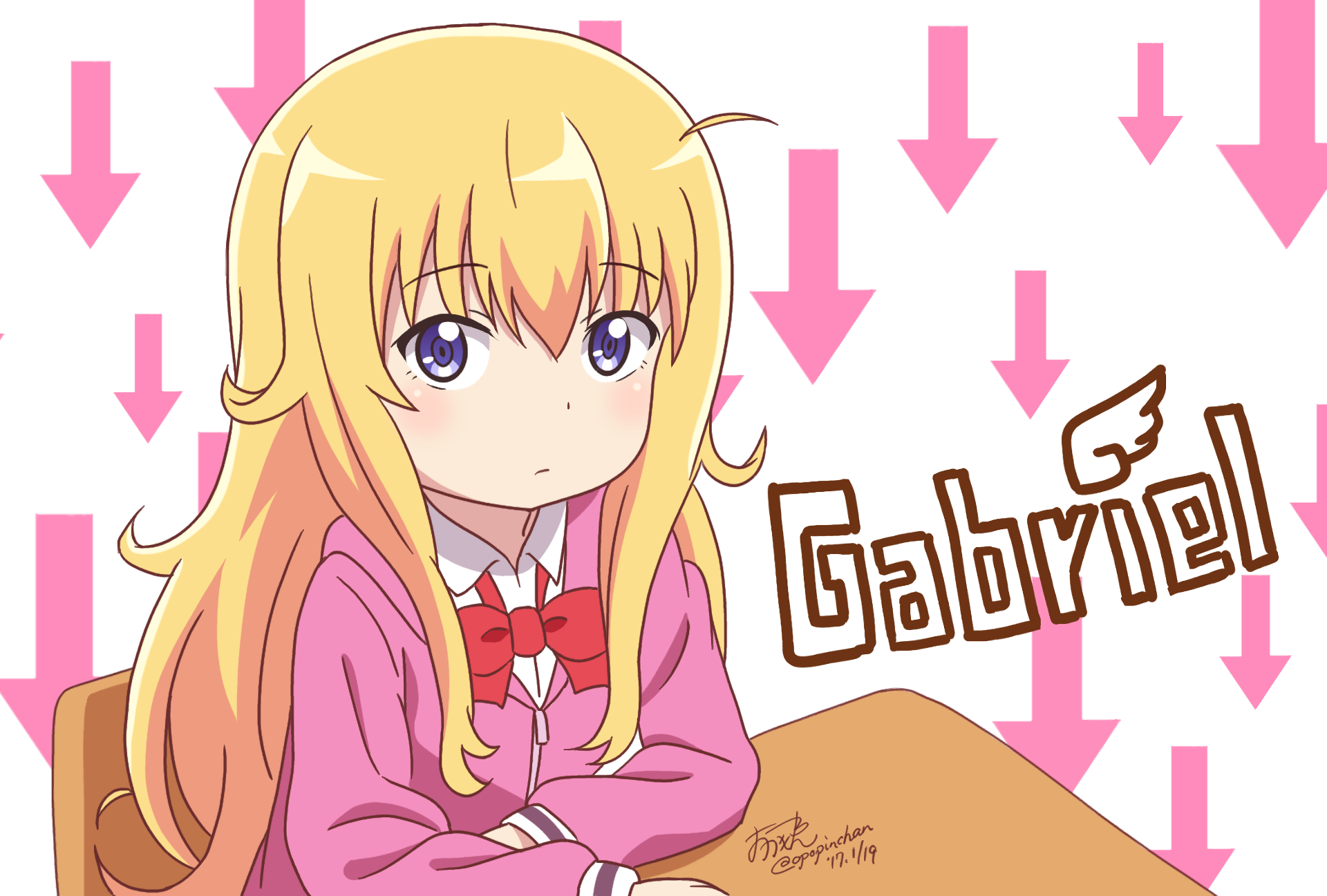 Gabriel Dropout Anime Girls Gabriel White Tenma Anime 1920x1297