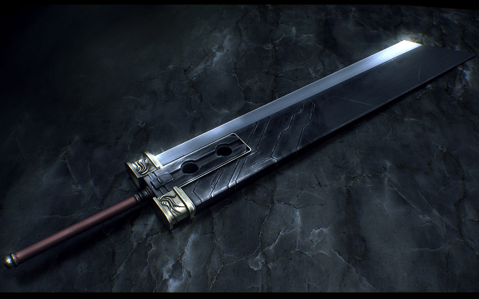 Cloud Strife Buster Sword Final Fantasy Vii Video Games 1680x1050