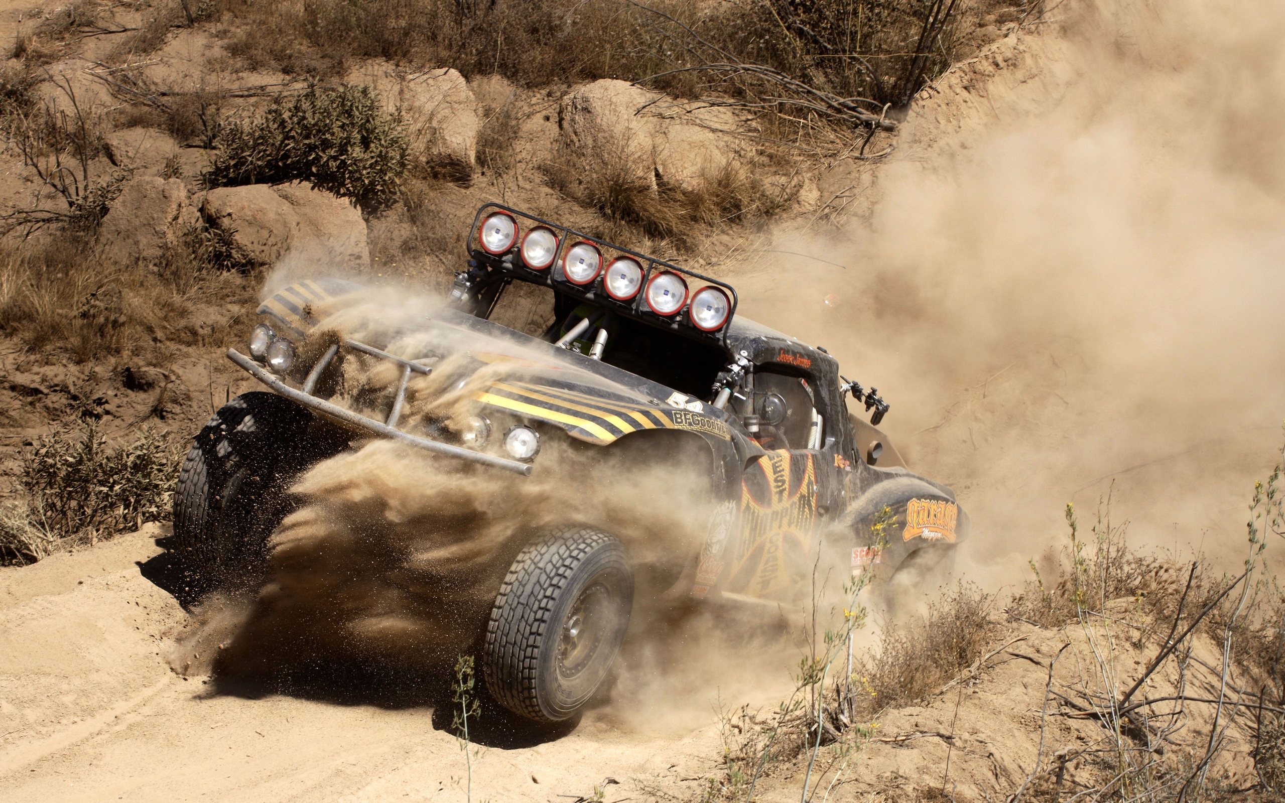 Car Vehicle Sand Rally Racing Buggy Dust Brown Dirt 2560x1600