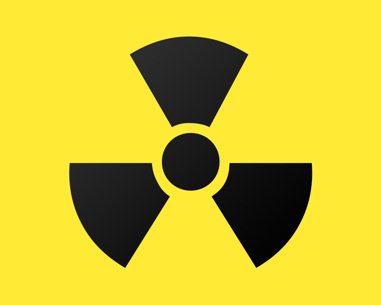 Radiation Yellow Background Simple Background 1280x1024