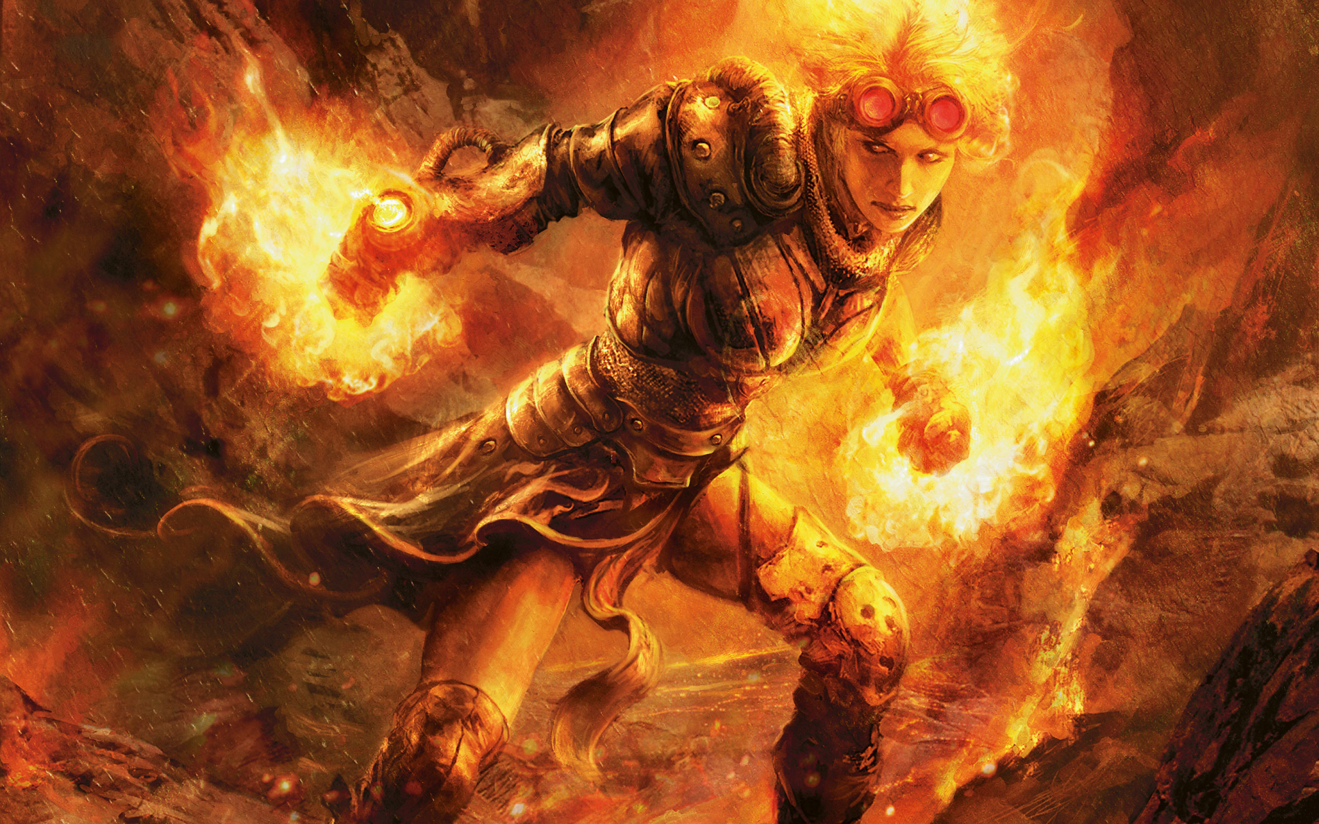 Magic The Gathering Chandra Nalaar Fantasy Art Warrior 1920x1200