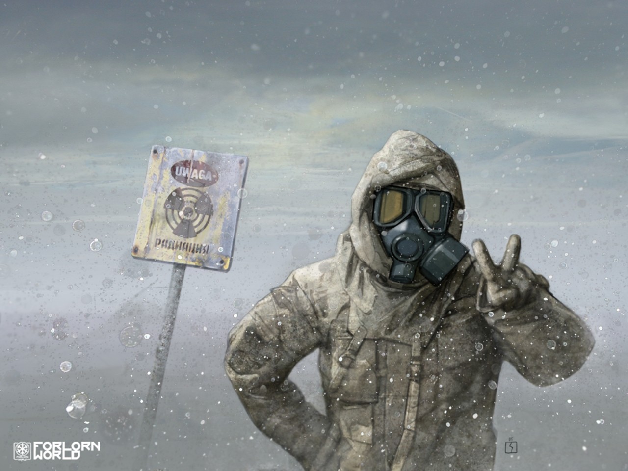 Illustration Gas Masks Peace Sign Radioactive Military Humor Apocalyptic 1280x960