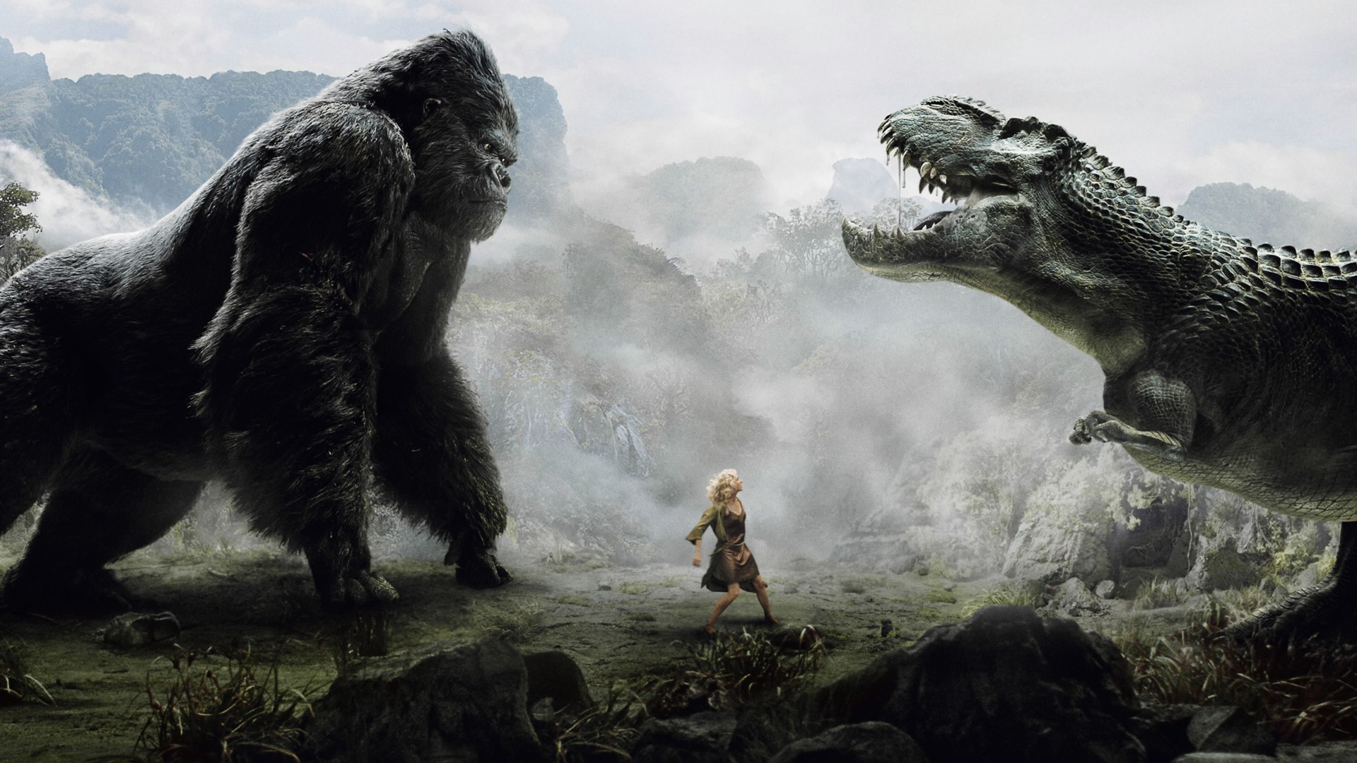 Movies King Kong Dinosaurs Creature 2005 Year 1920x1080