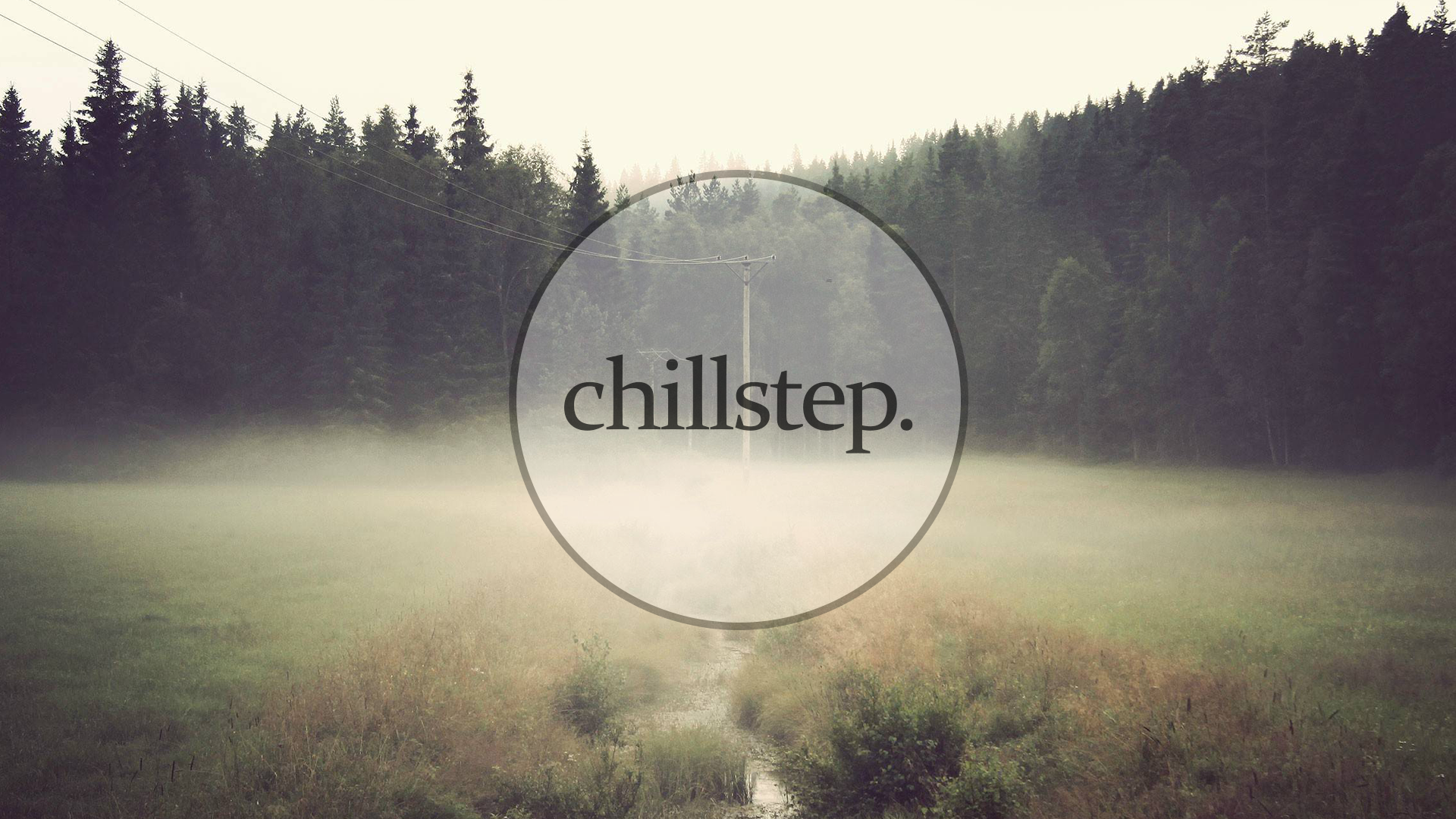 Chillstep Mist Tatof Music Typography Digital Art Trees 1920x1080