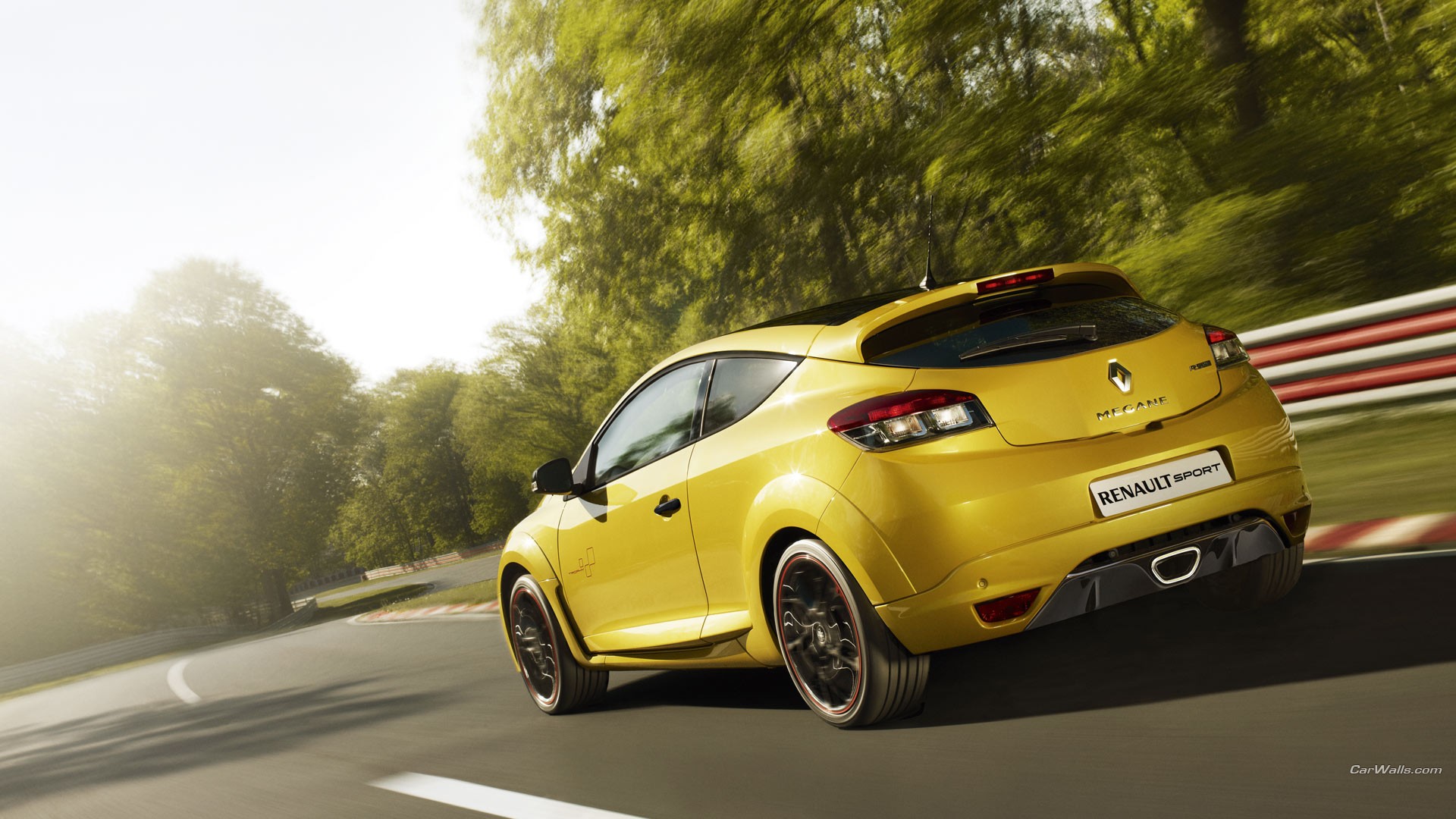 Car Renault Megane RS Yellow Cars 1920x1080