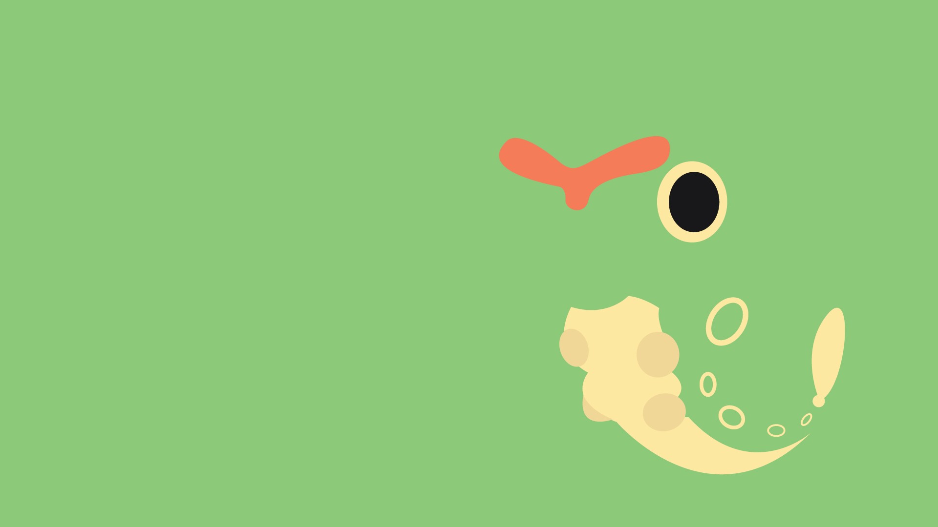 Minimalism Green Pokemon 1920x1080