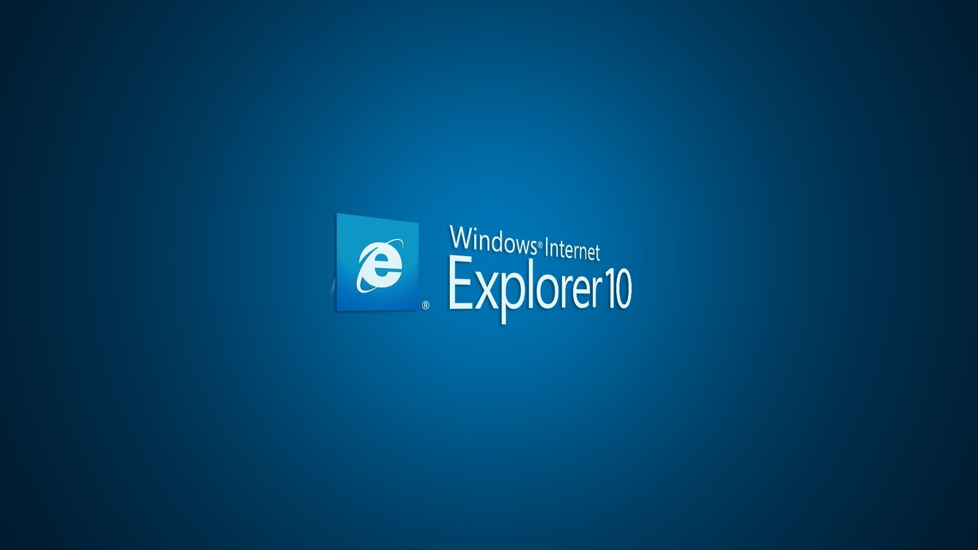 Internet Explorer Computer Digital Art Minimalism Blue Background 1920x1080