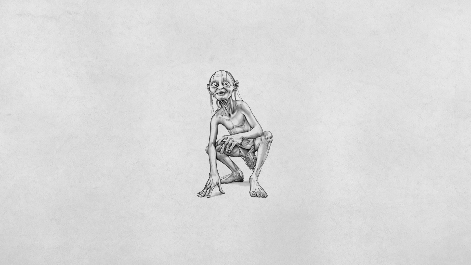 Gollum Gollum The Lord Of The Rings Fantasy Art Movies Artwork 1920x1080