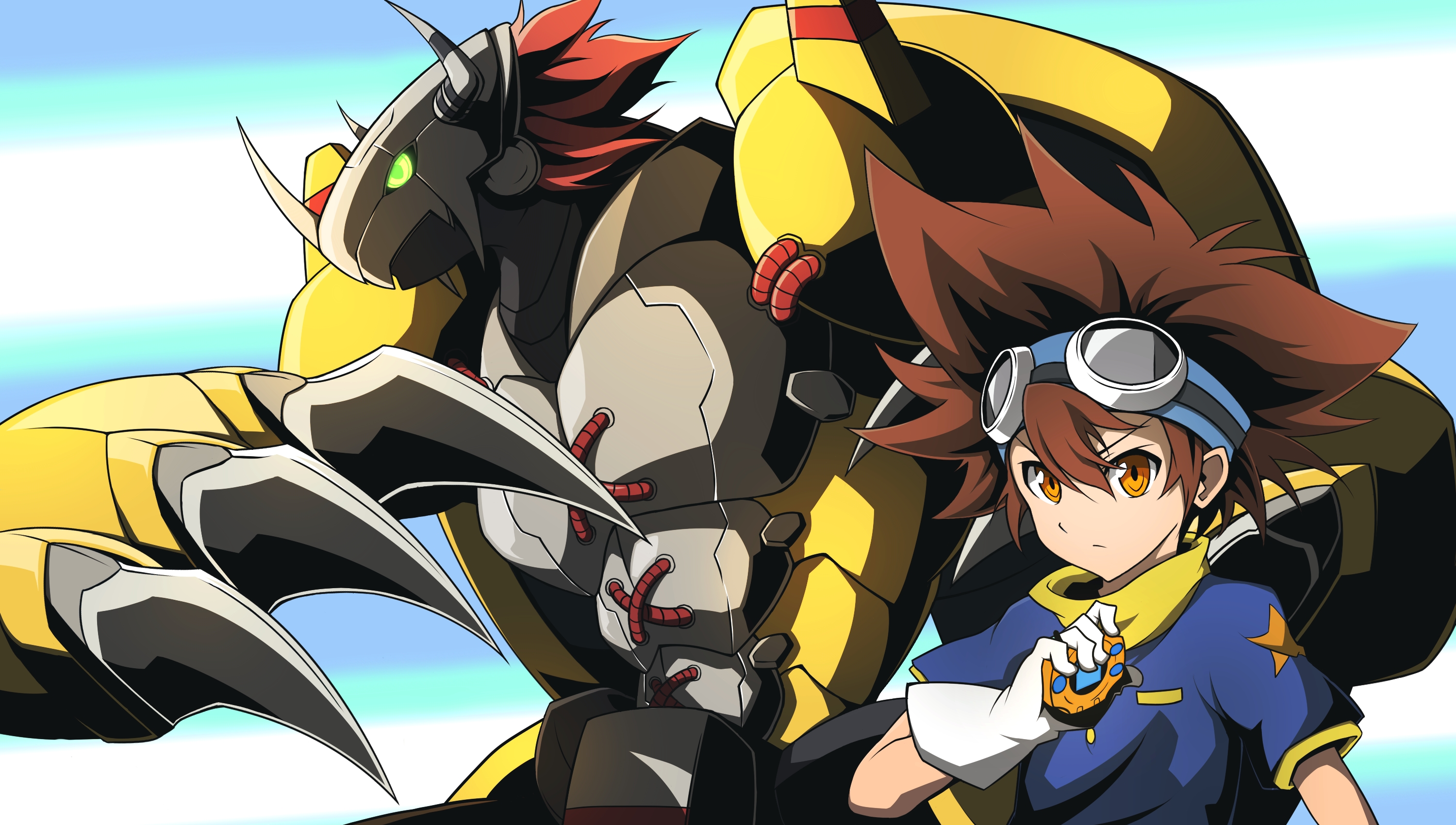 Taichi Yagami WarGreymon Digimon 3000x1700