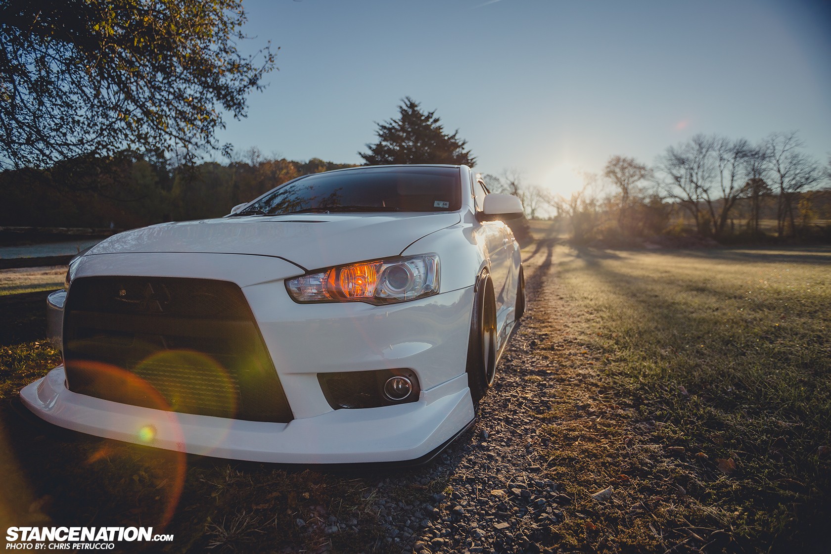 Mitsubishi Lancer Evo X Mitsubishi Lancer Mitsubishi DAT3VO Work Emotion XD 9 Car White Cars Vehicle 1680x1120