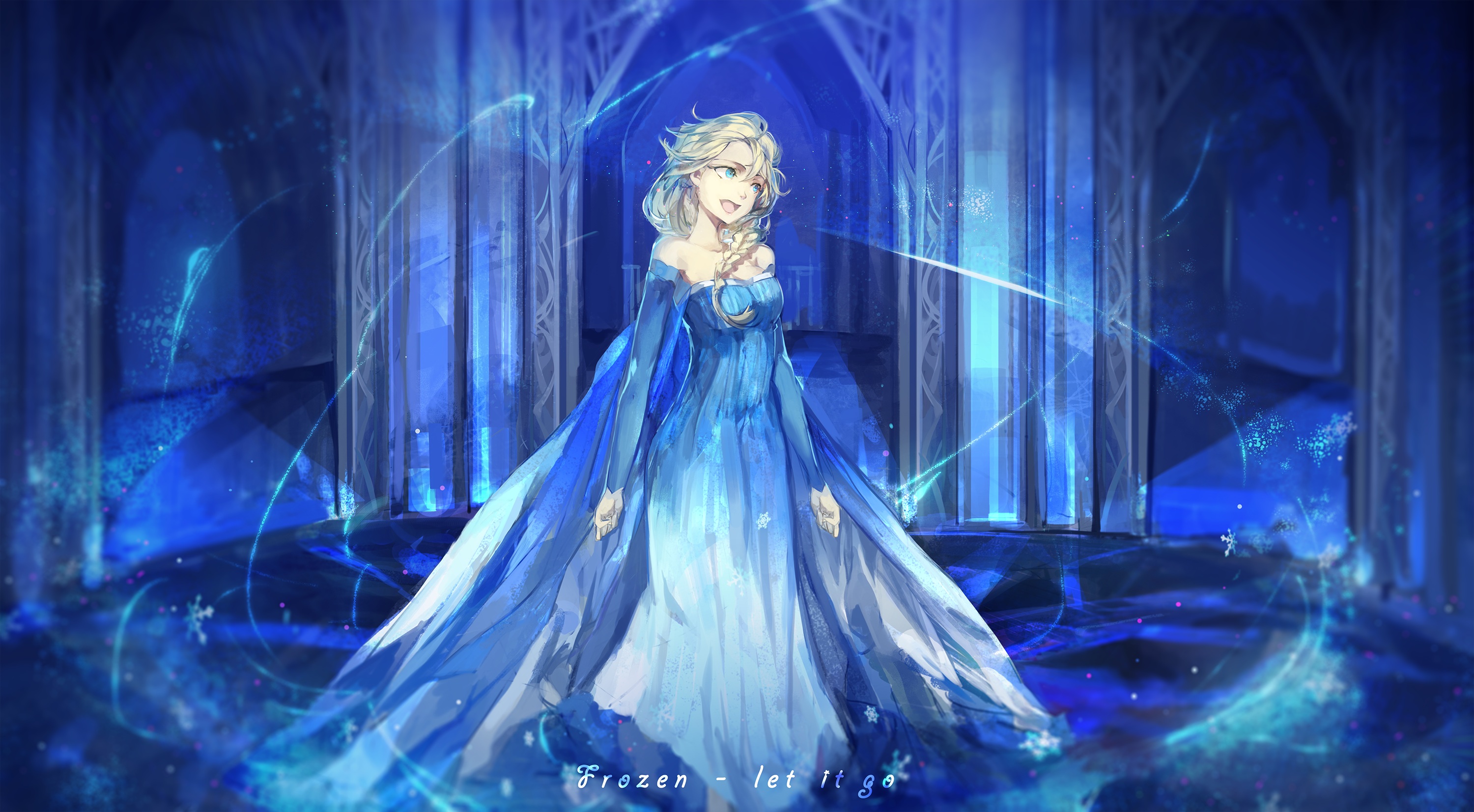 Frozen Movie Princess Elsa Animated Movies Artwork 3000x1653