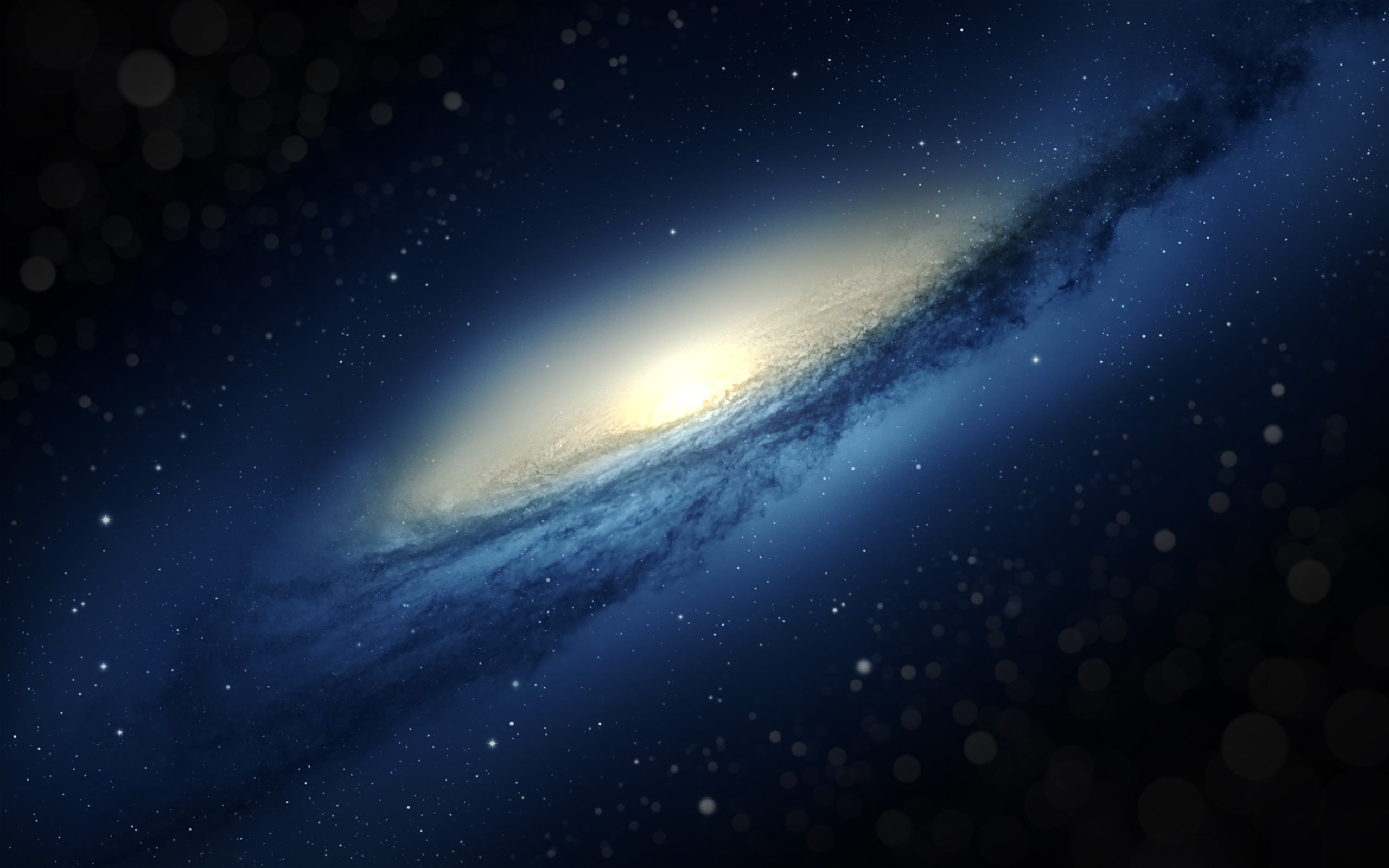 Galaxy Stars Universe Blue Space Tilt Shift NGC 3190 2560x1600