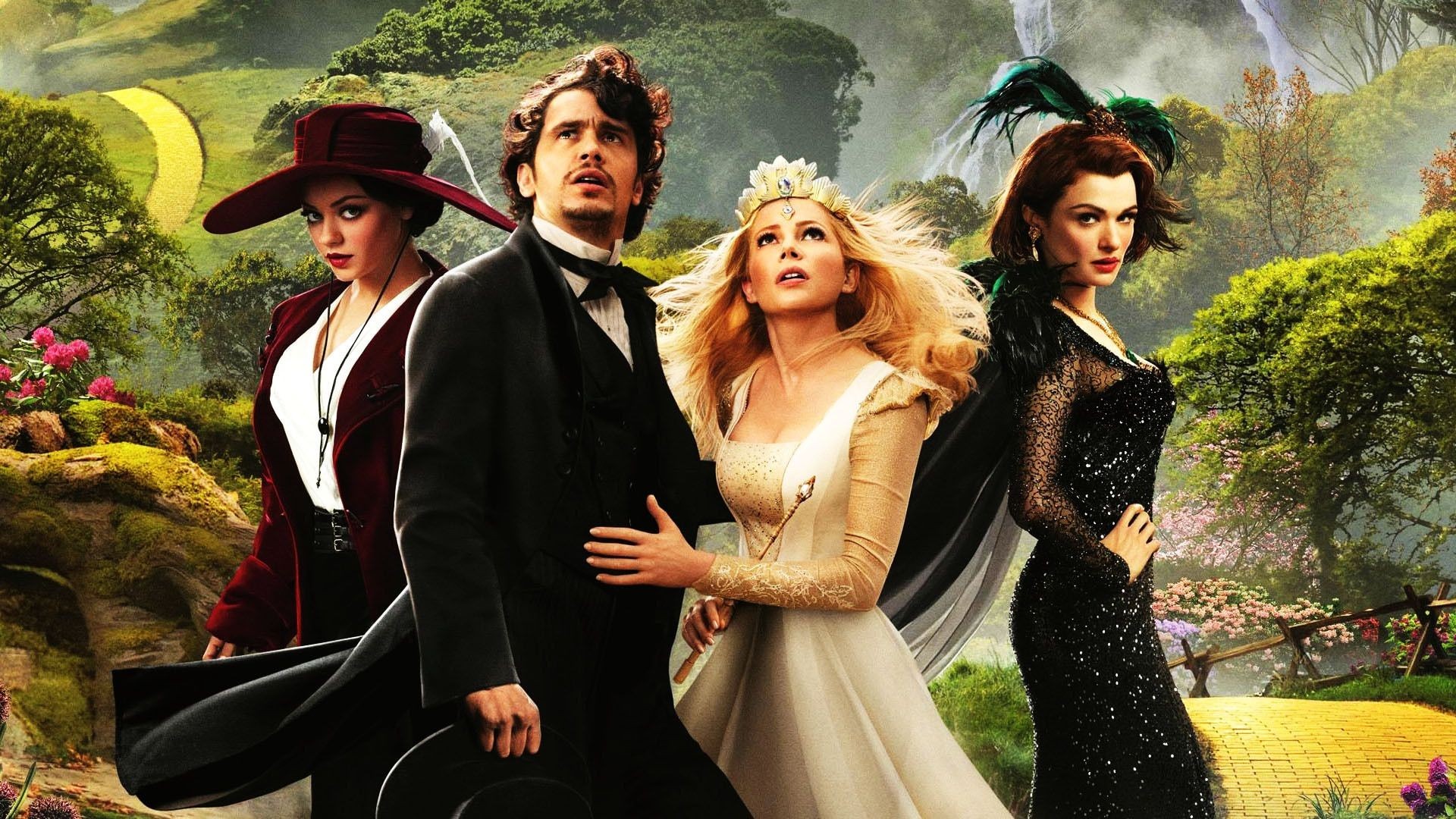 Oz The Great And Powerful Mila Kunis James Franco Michelle Williams Rachel Weisz Movies 1920x1080