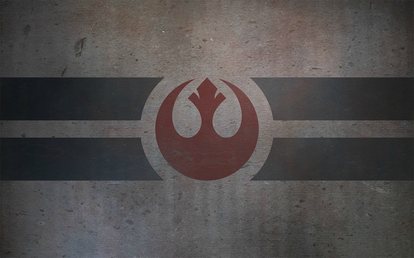 Rebel Alliance Logo Grunge Digital Art Star Wars 1366x854