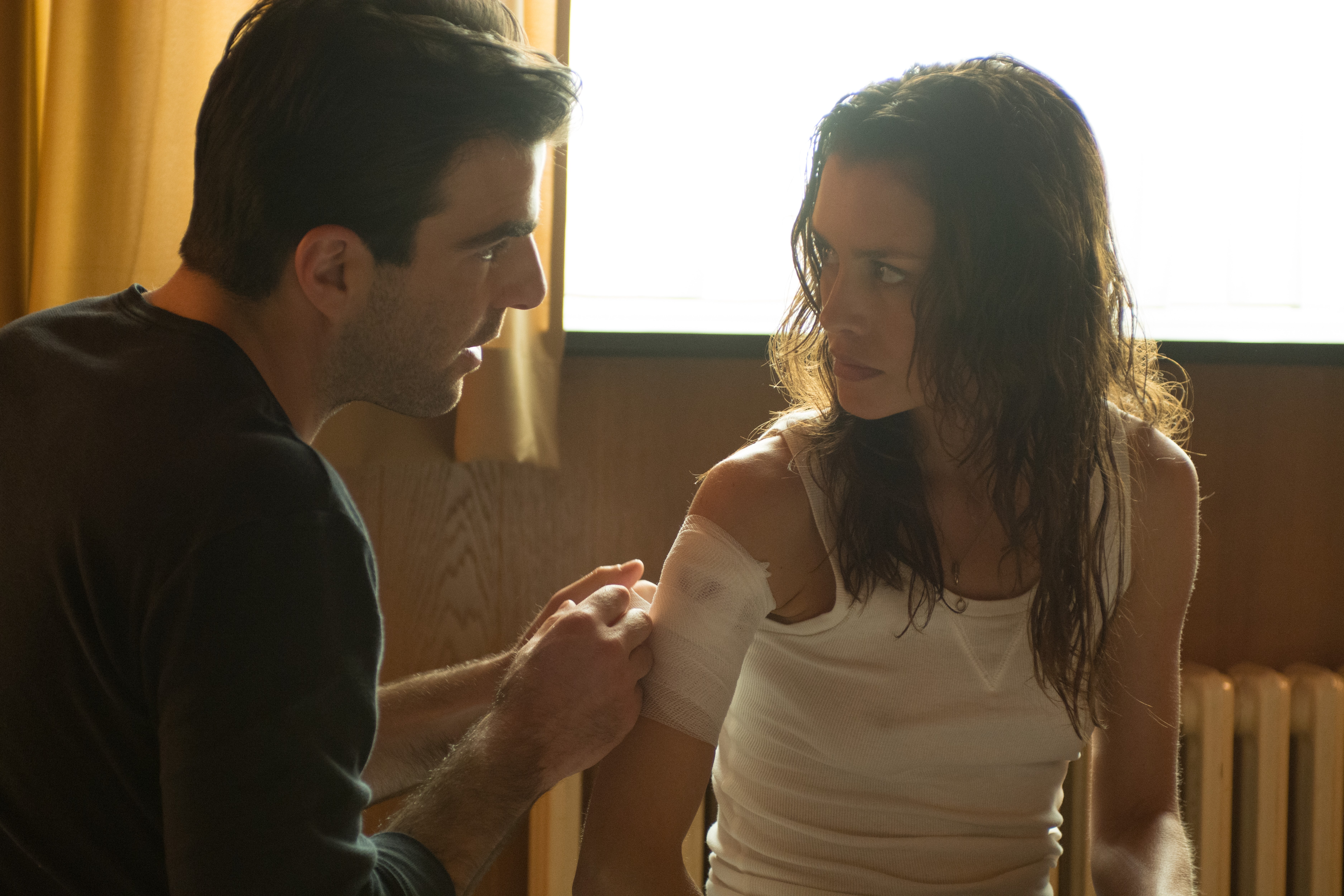 Hannah Ware Katia Hitman Agent 47 Zachary Quinto John Smith 7500x5000