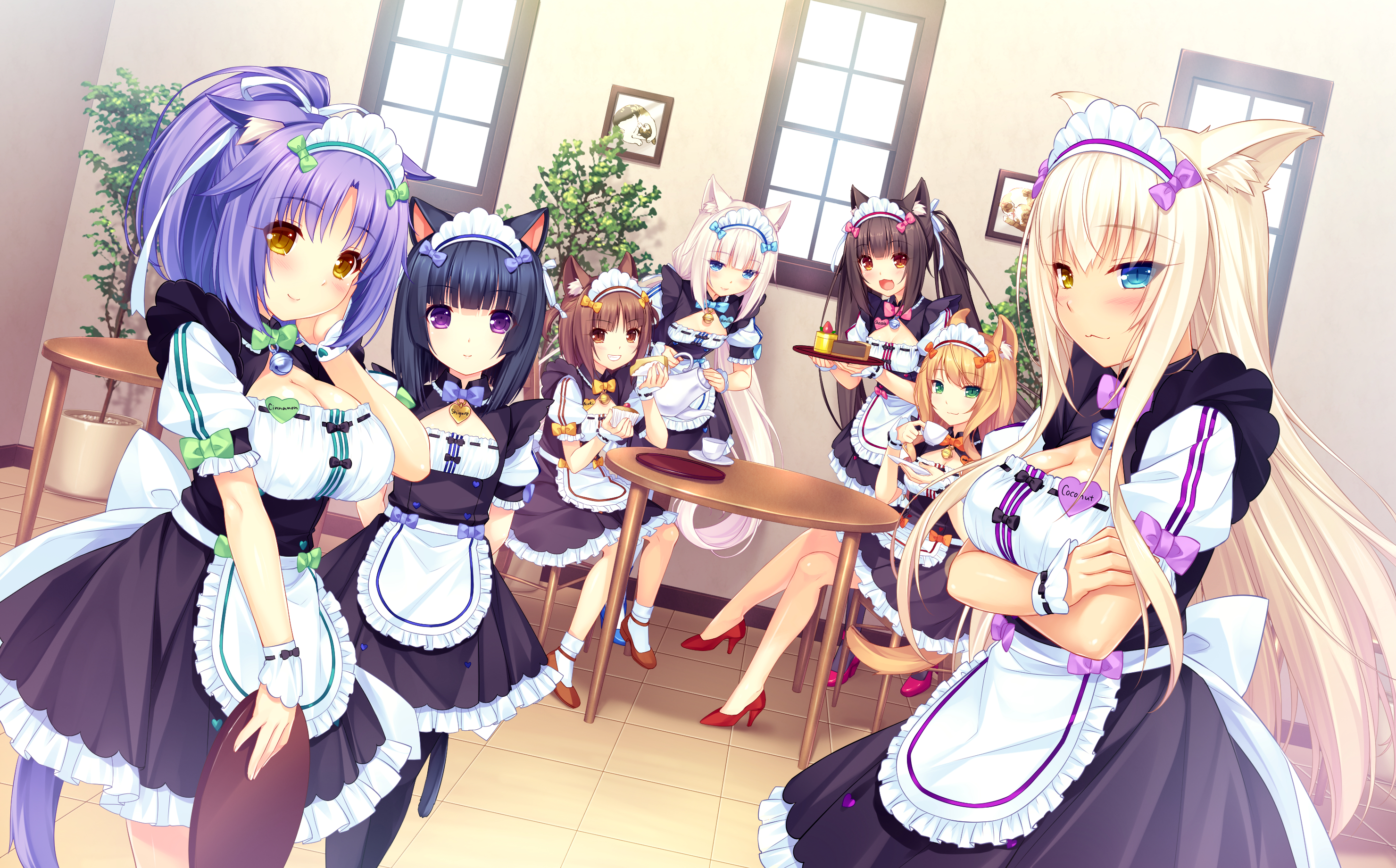 Nekopara Maid Shigure Minaduki Azuki Nekopara Maple Nekopara Cinnamon Nekopara Coconut Nekopara Vani 2960x1840