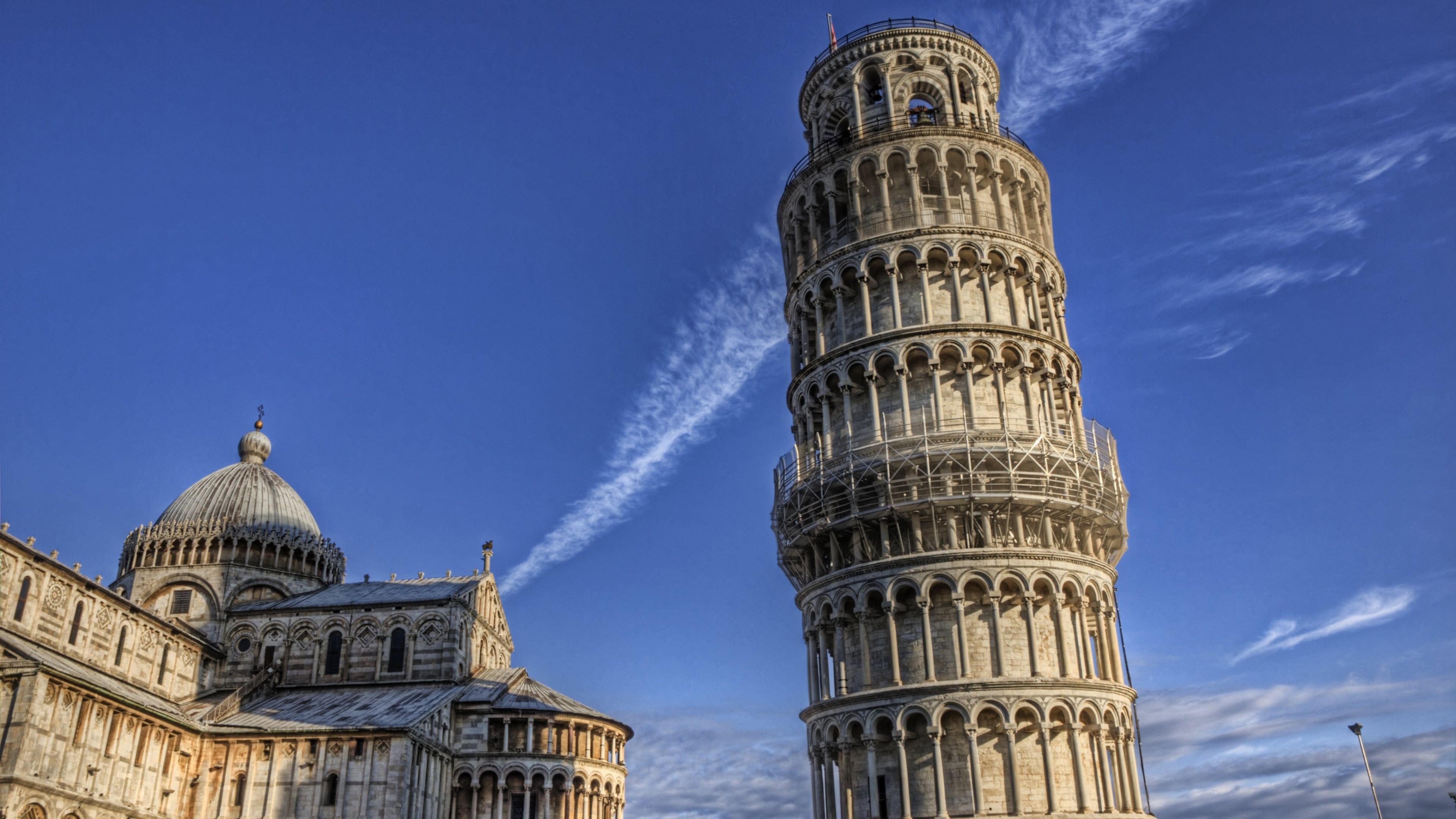 Italy Building Leaning Tower Of Pisa Architecture 3840x2160