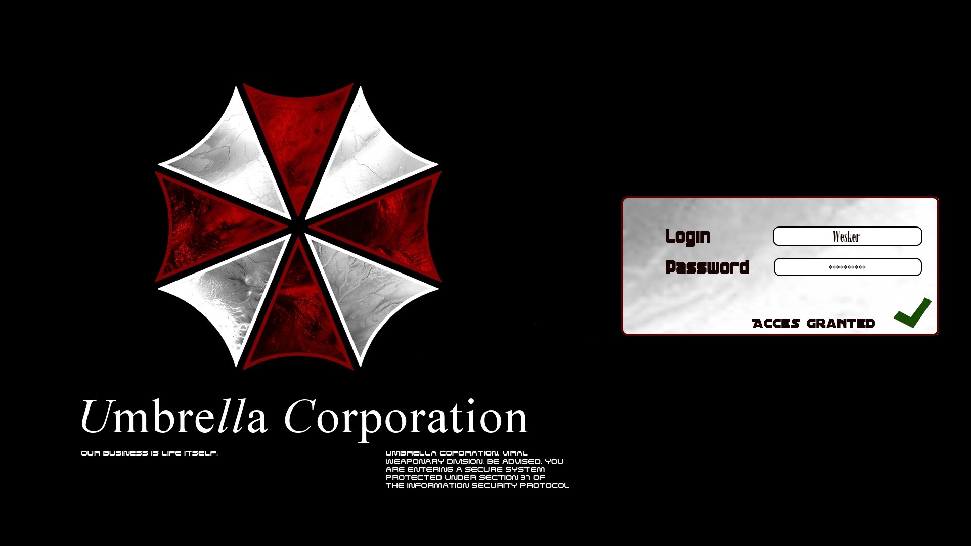 Movies Resident Evil Umbrella Corporation 1920x1080