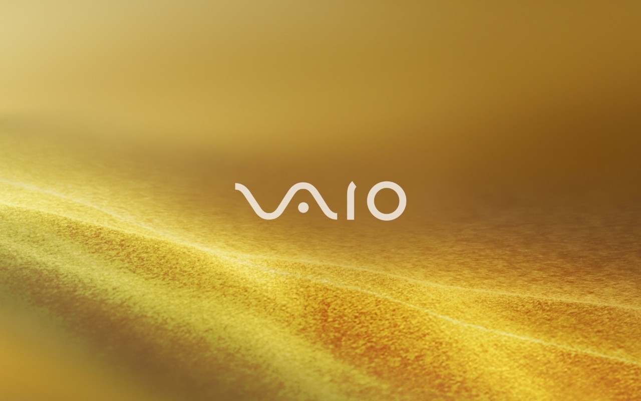 Sony VAiO Logo Yellow Background 1280x800