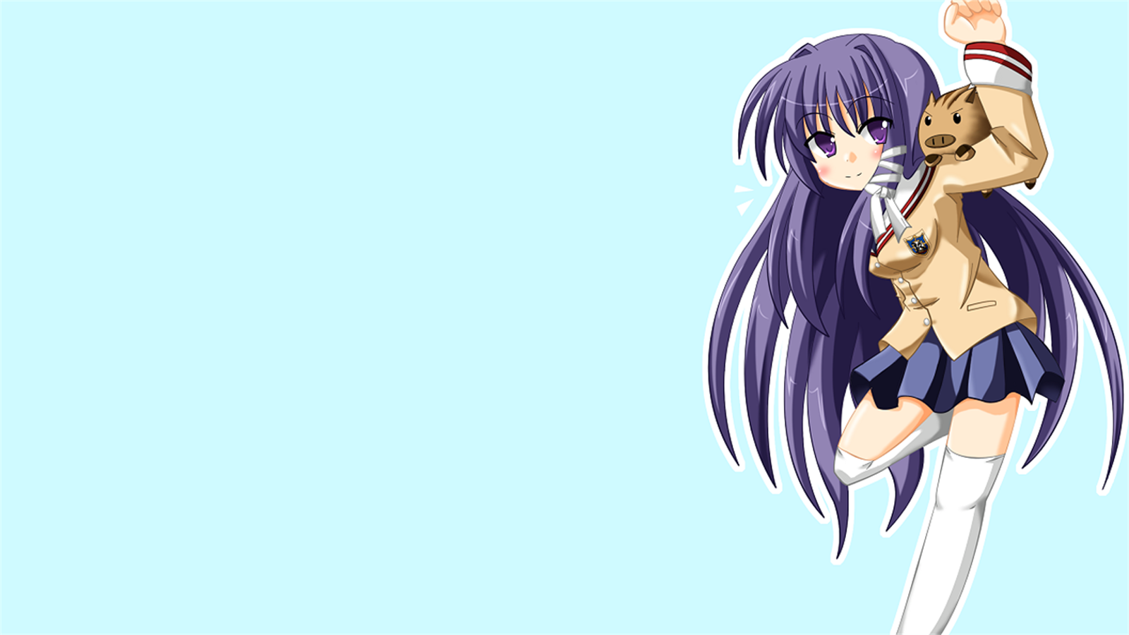 Botan Clannad Kyou Fujibayashi 1600x900