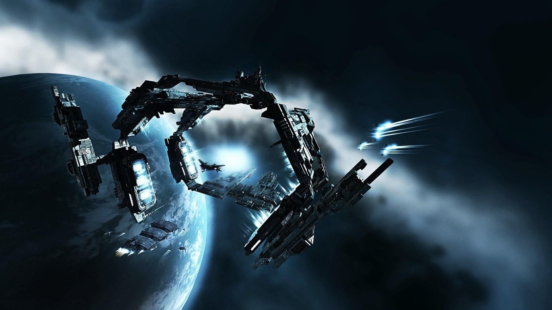 Science Fiction EVE Online Gates Space Spaceship Caldari 1920x1080
